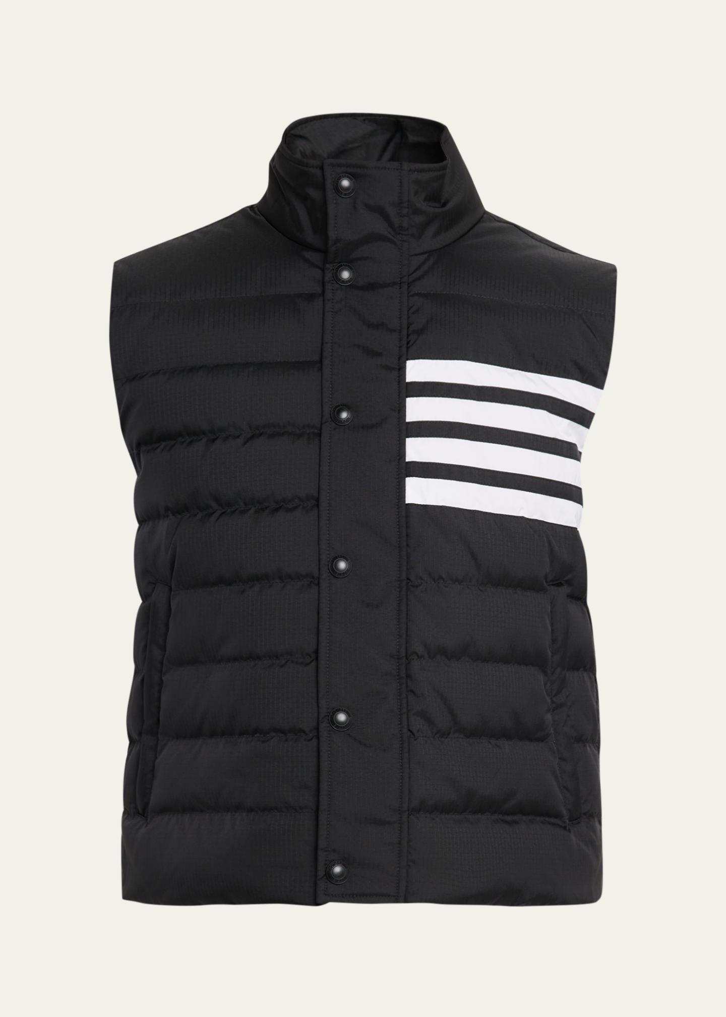 THOM BROWN メンズ　ベスト Thom Browne Men's Shiny Ripstop 4-Bar Down Vest - Bergdorf Goodman