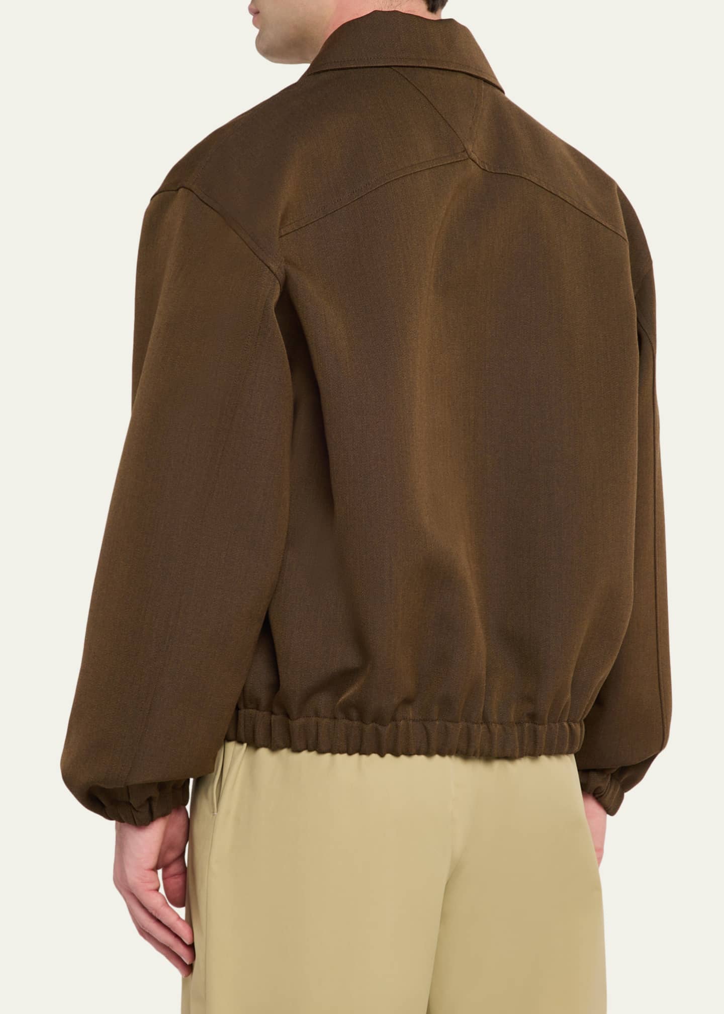 Bottega Veneta Men's Wool Blouson Jacket - Bergdorf Goodman