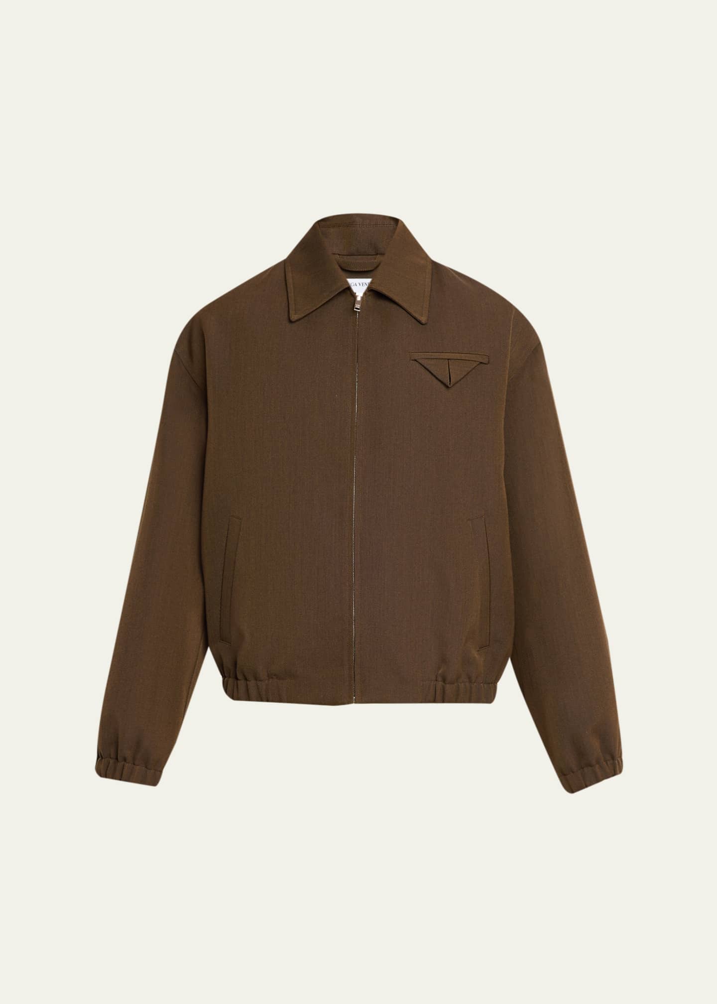 Bottega Veneta Men's Wool Blouson Jacket - Bergdorf Goodman