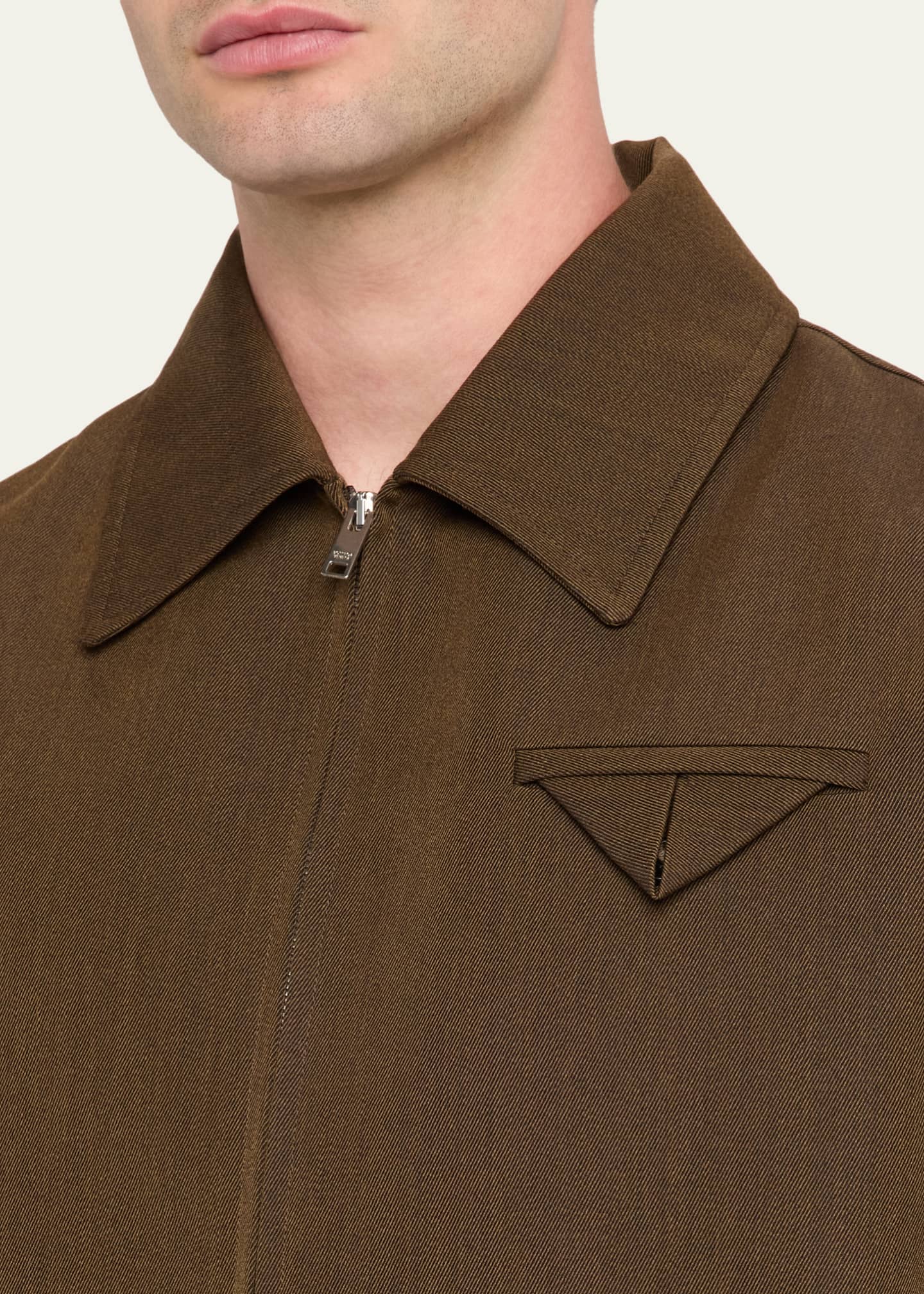 Bottega Veneta Men's Wool Blouson Jacket - Bergdorf Goodman