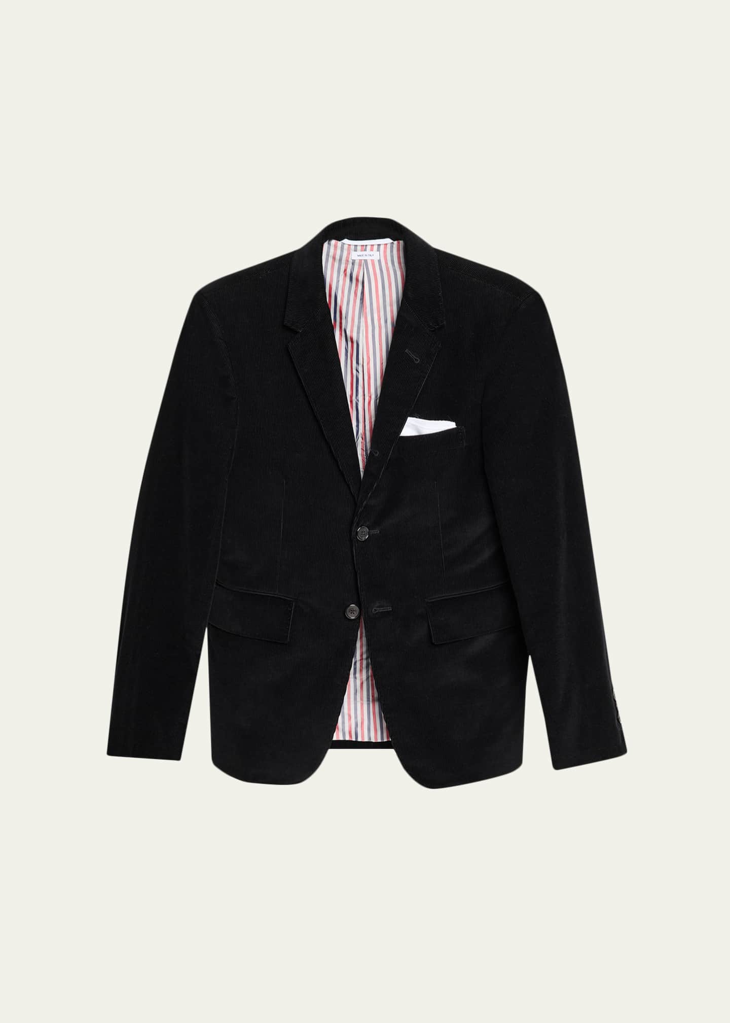 Thom Browne Men's Corduroy Stripe-Lined Blazer - Bergdorf Goodman