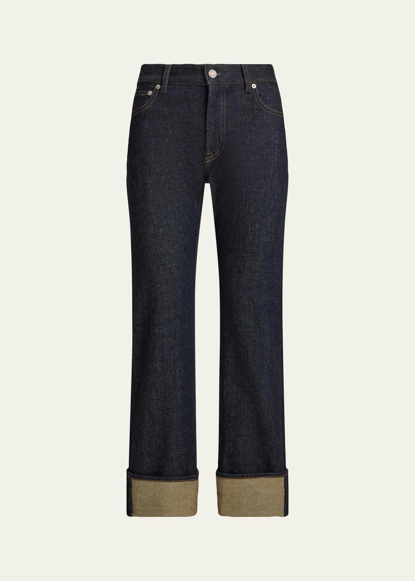 Ralph Lauren Collection Adderley Cuffed Slim Jeans - Bergdorf Goodman