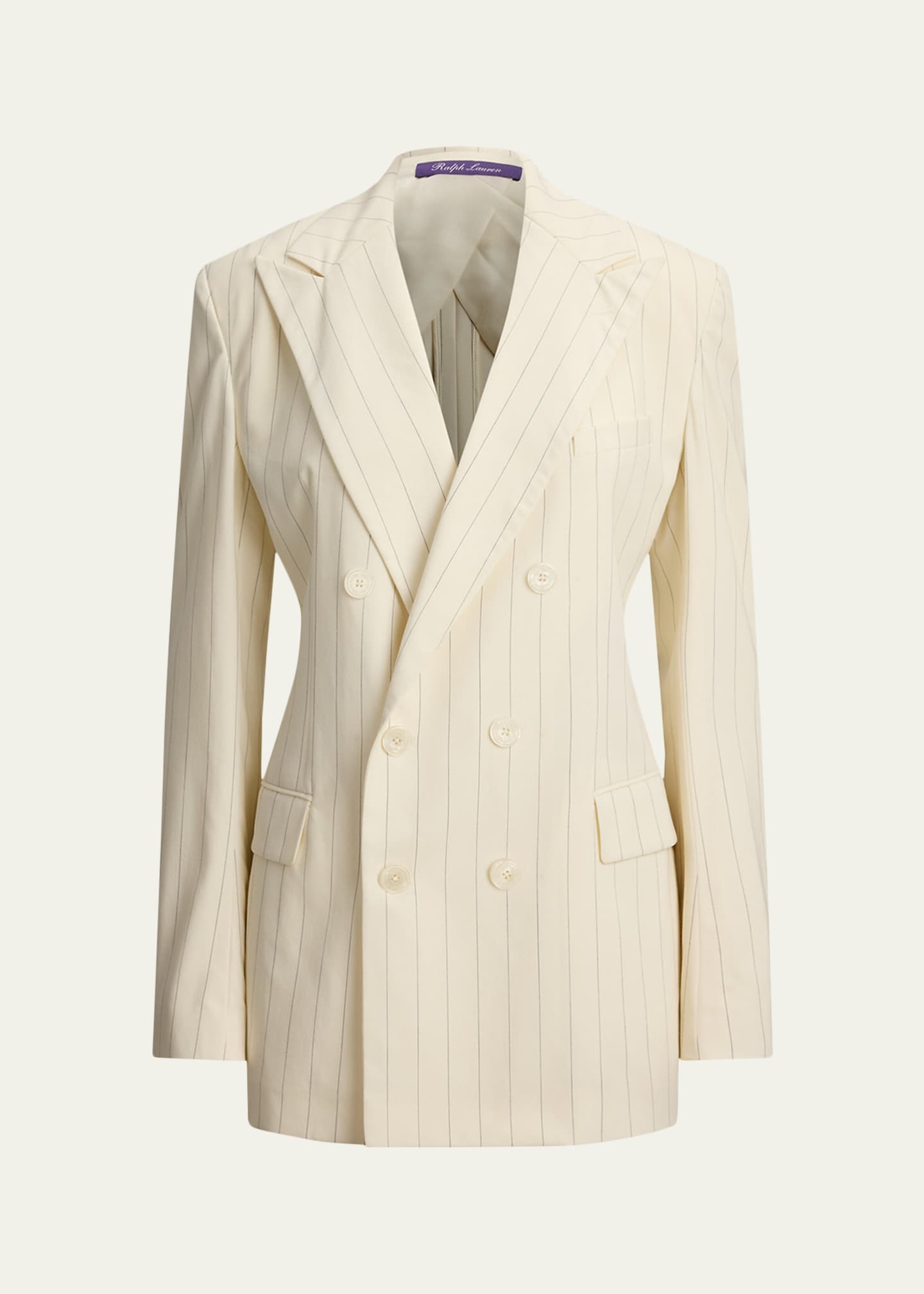 Ralph Lauren Collection Widestripe Double-Breasted Blazer Jacket