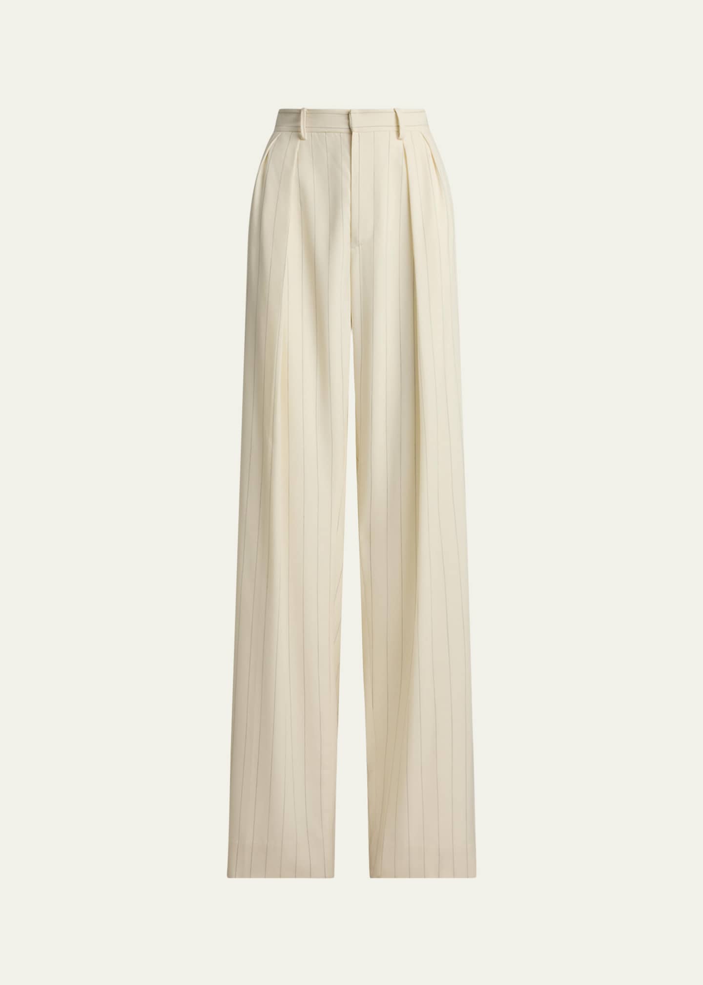 Ralph Lauren Collection Jody Striped Wool Pants - Bergdorf Goodman