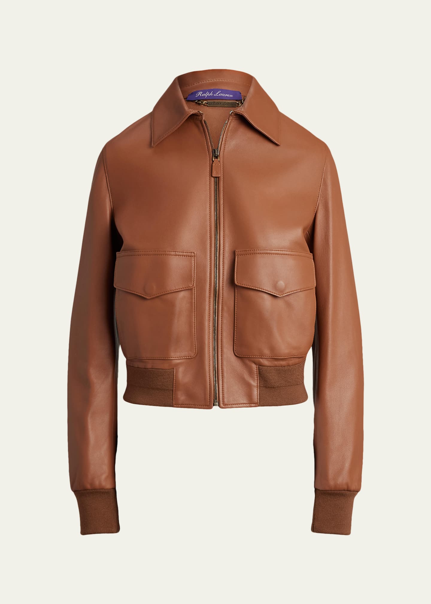Ralph Lauren Collection Sullivan Leather Bomber Jacket - Bergdorf