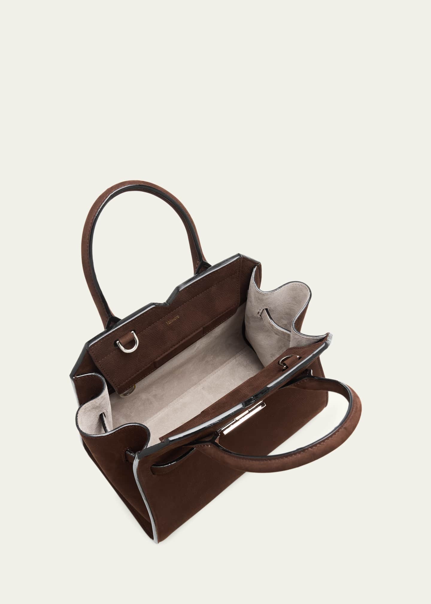 Valextra Milano Mini Millepunte Nubuck Top-Handle Bag - Bergdorf