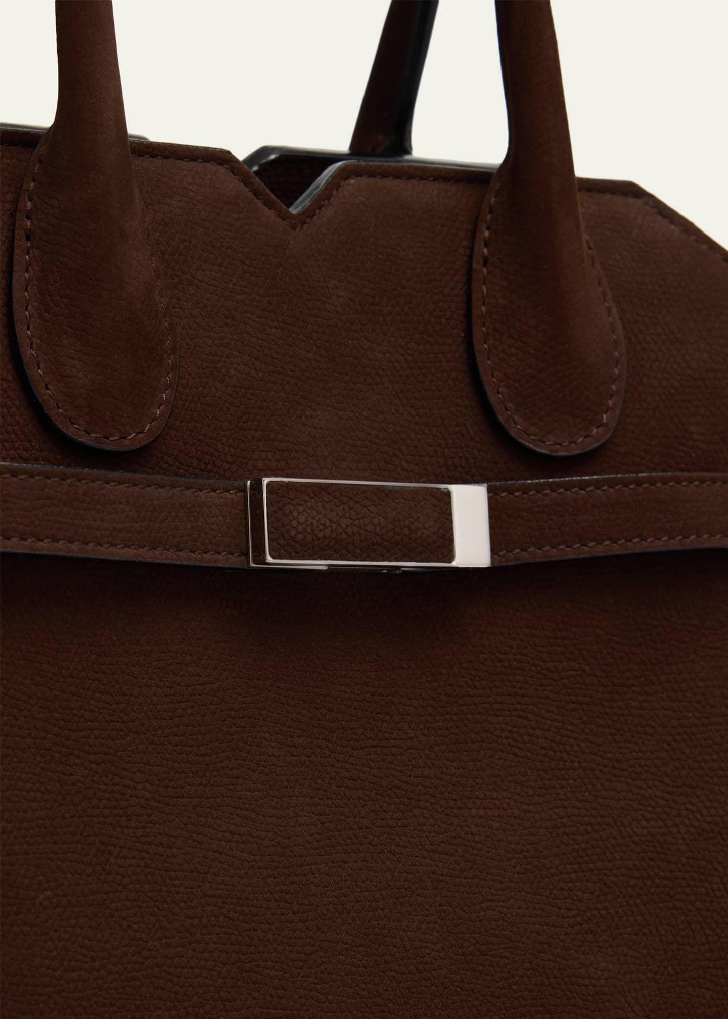 Valextra Milano Mini Millepunte Nubuck Top-Handle Bag - Bergdorf