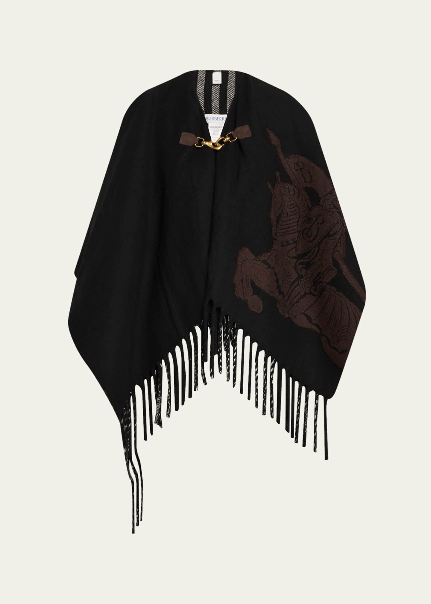 Burberry Fil Coupe EKD Wool Cape - Bergdorf Goodman