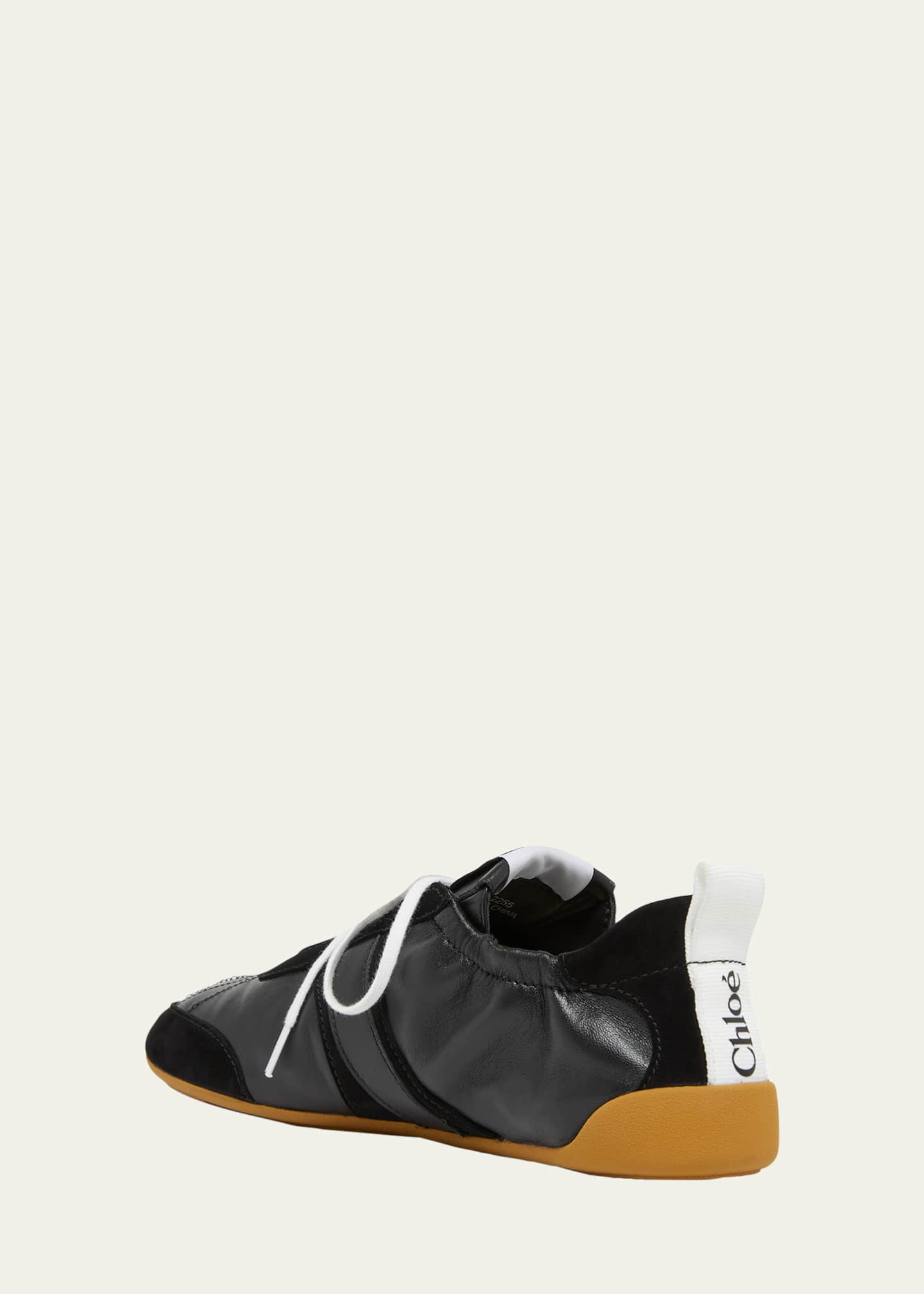 Chloe Kick Mixed Leather Low-Top Sneakers - Bergdorf Goodman