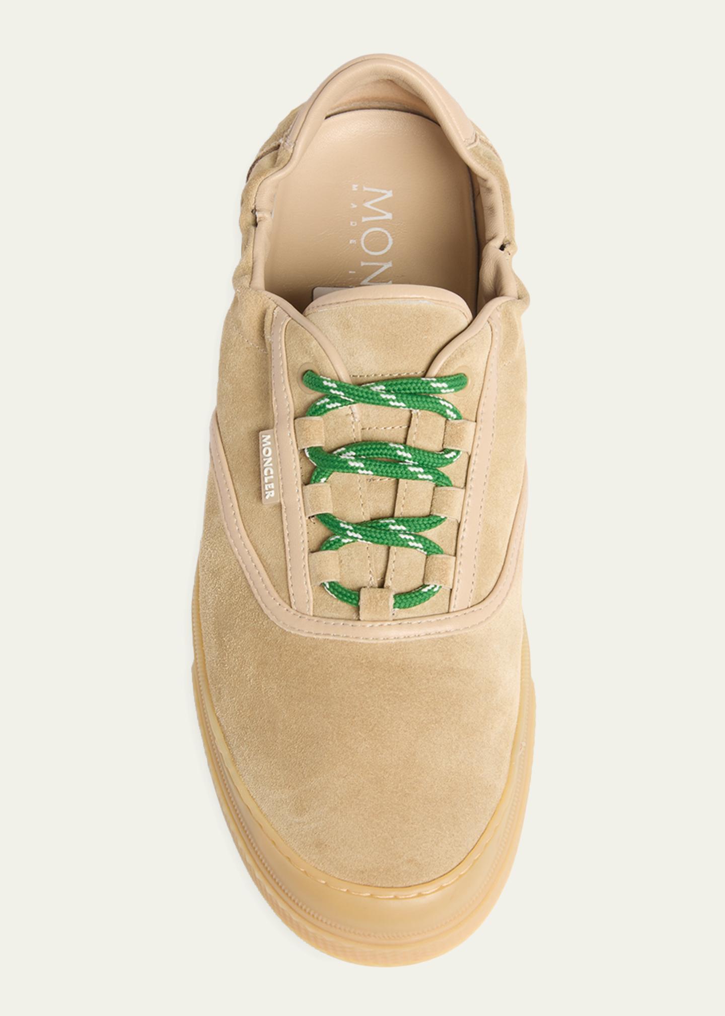 Moncler Men's Vera Leather Low-Top Sneakers - Bergdorf Goodman