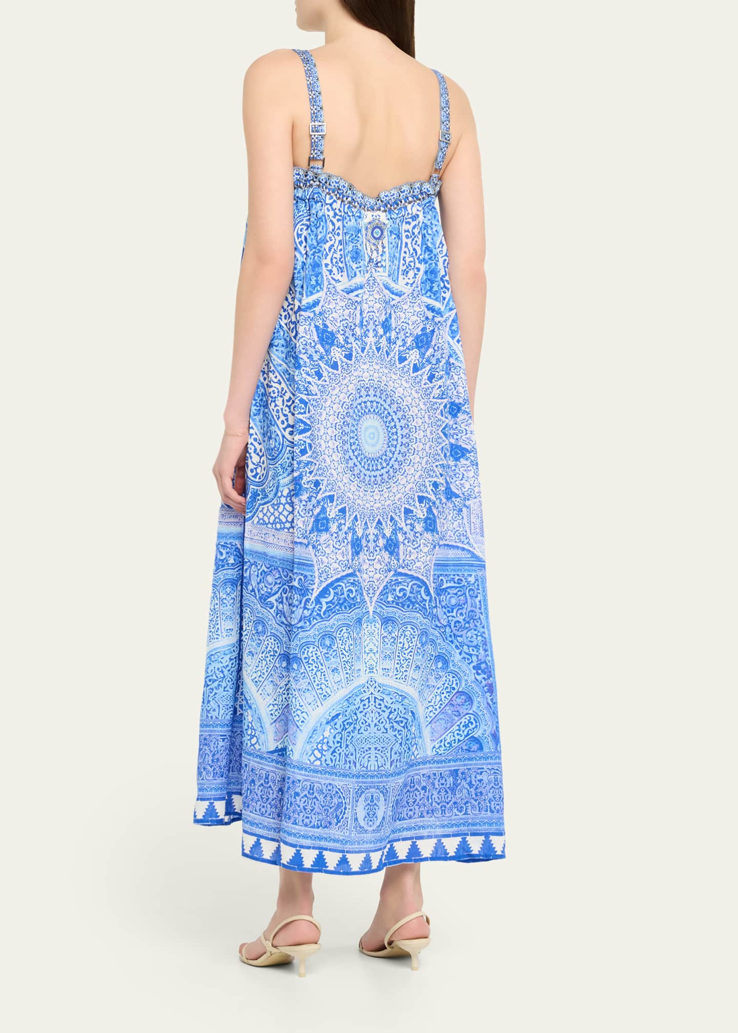 long blue flower dress Camilla Dress