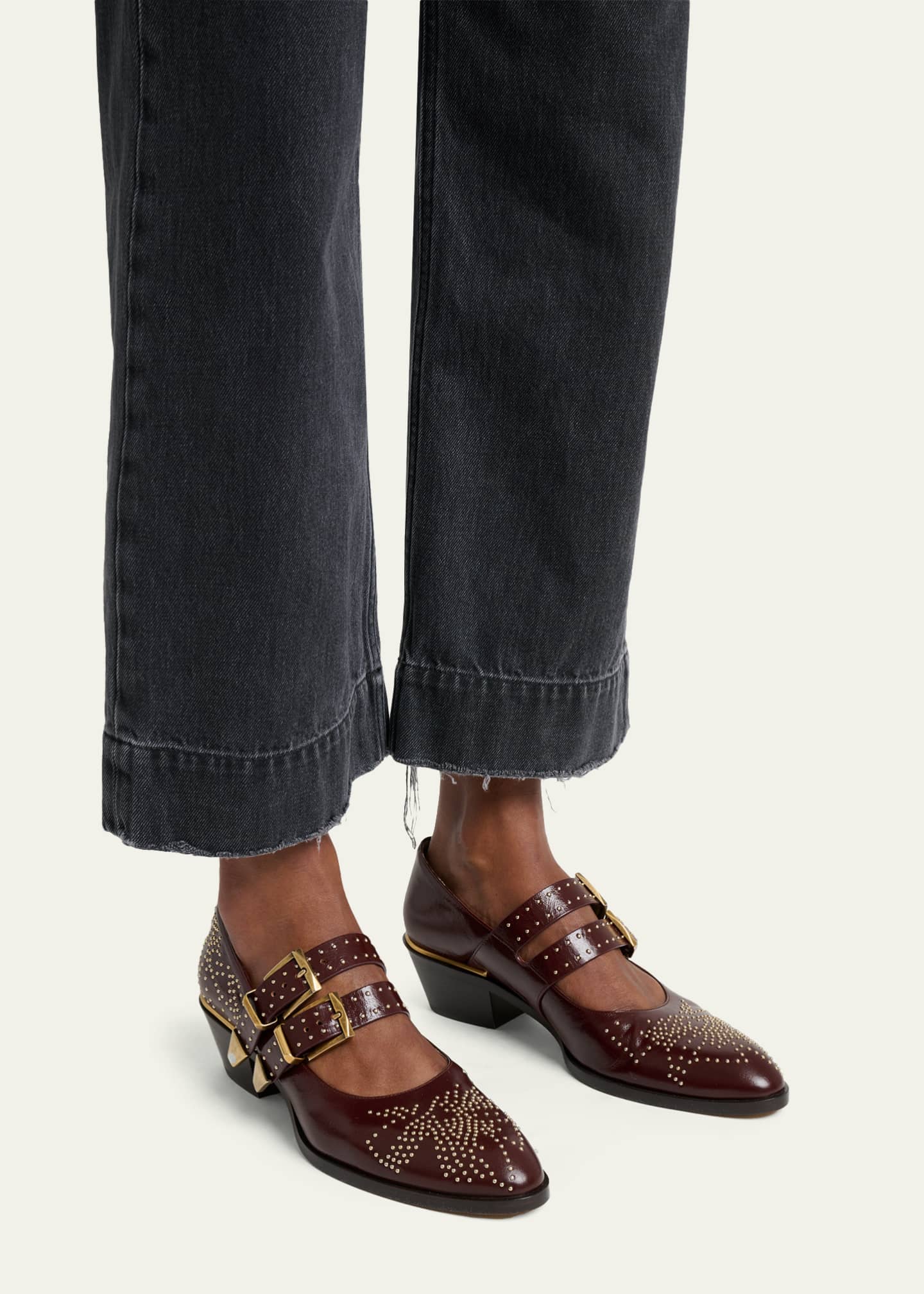 Chloe Susanna Studded Leather Mary Jane Pumps - Bergdorf Goodman