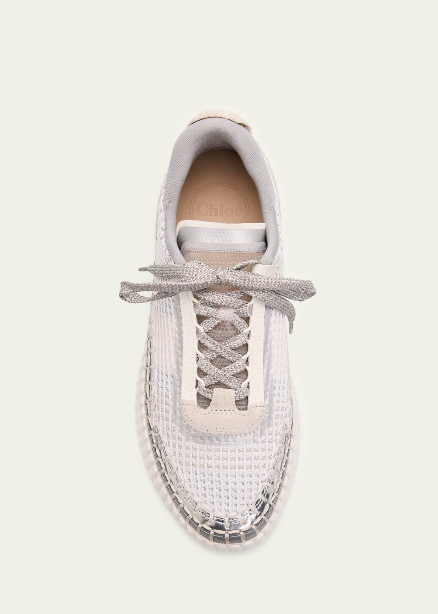 Chloe Nama Mesh Stitch Walking Sneakers - Bergdorf Goodman
