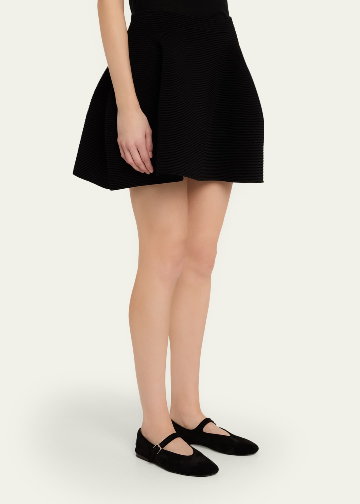 SIMKHAI Wilder Ottoman Knit Mini Skirt - Bergdorf Goodman