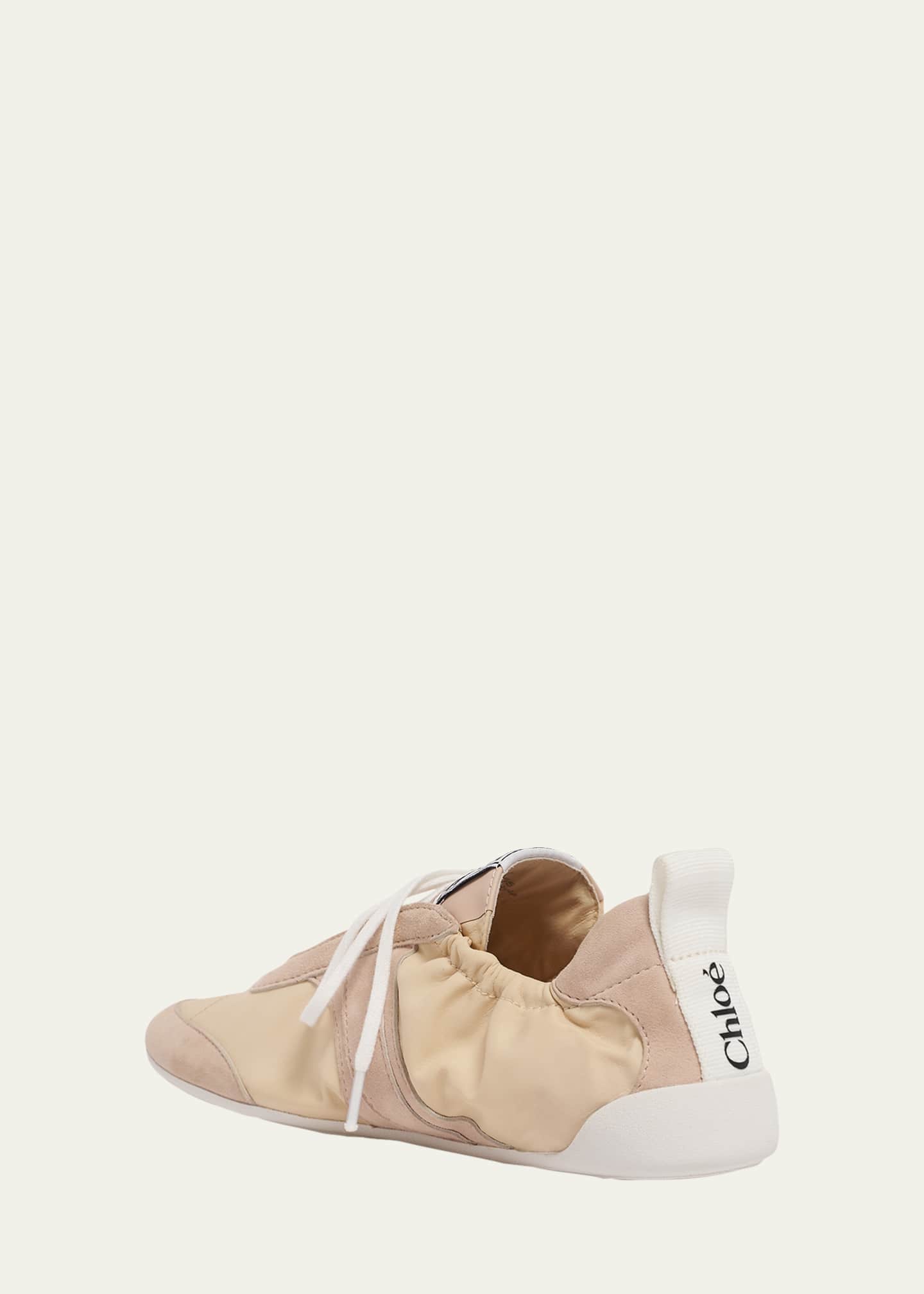 Chloe Kick Mixed Leather Low-Top Sneakers - Bergdorf Goodman