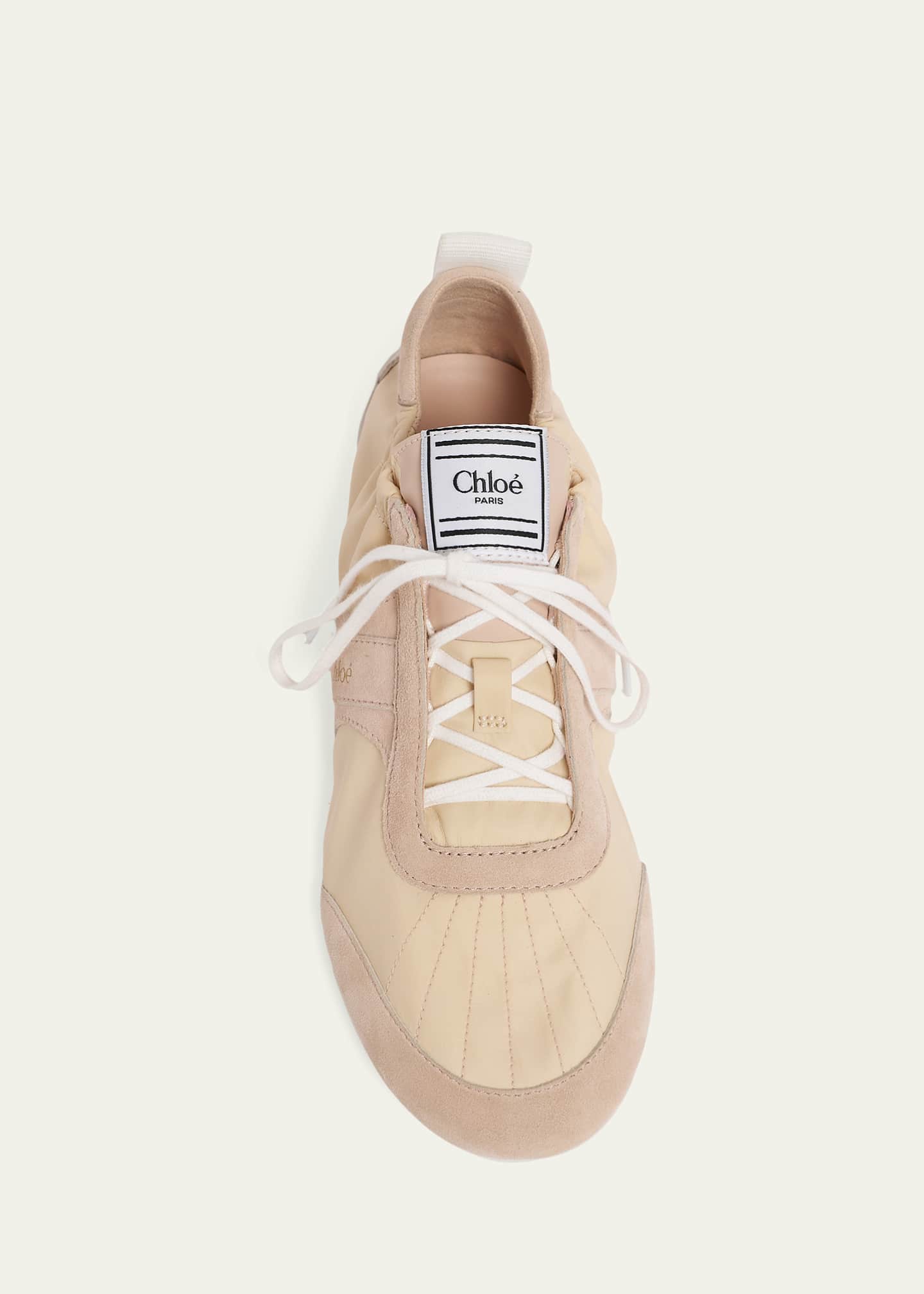 Chloe Kick Mixed Leather Low-Top Sneakers - Bergdorf Goodman