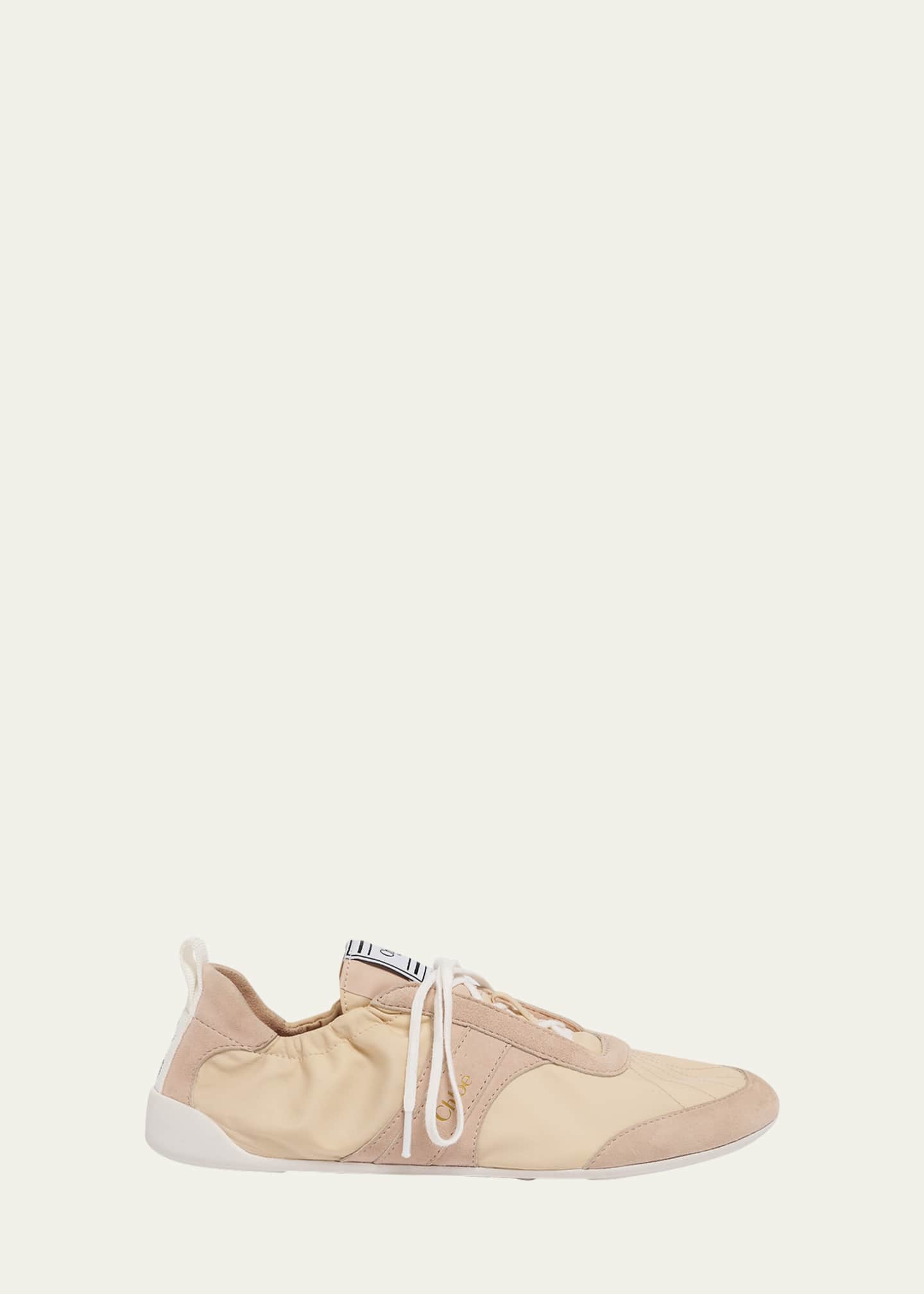 Chloe Kick Mixed Leather Low-Top Sneakers - Bergdorf Goodman