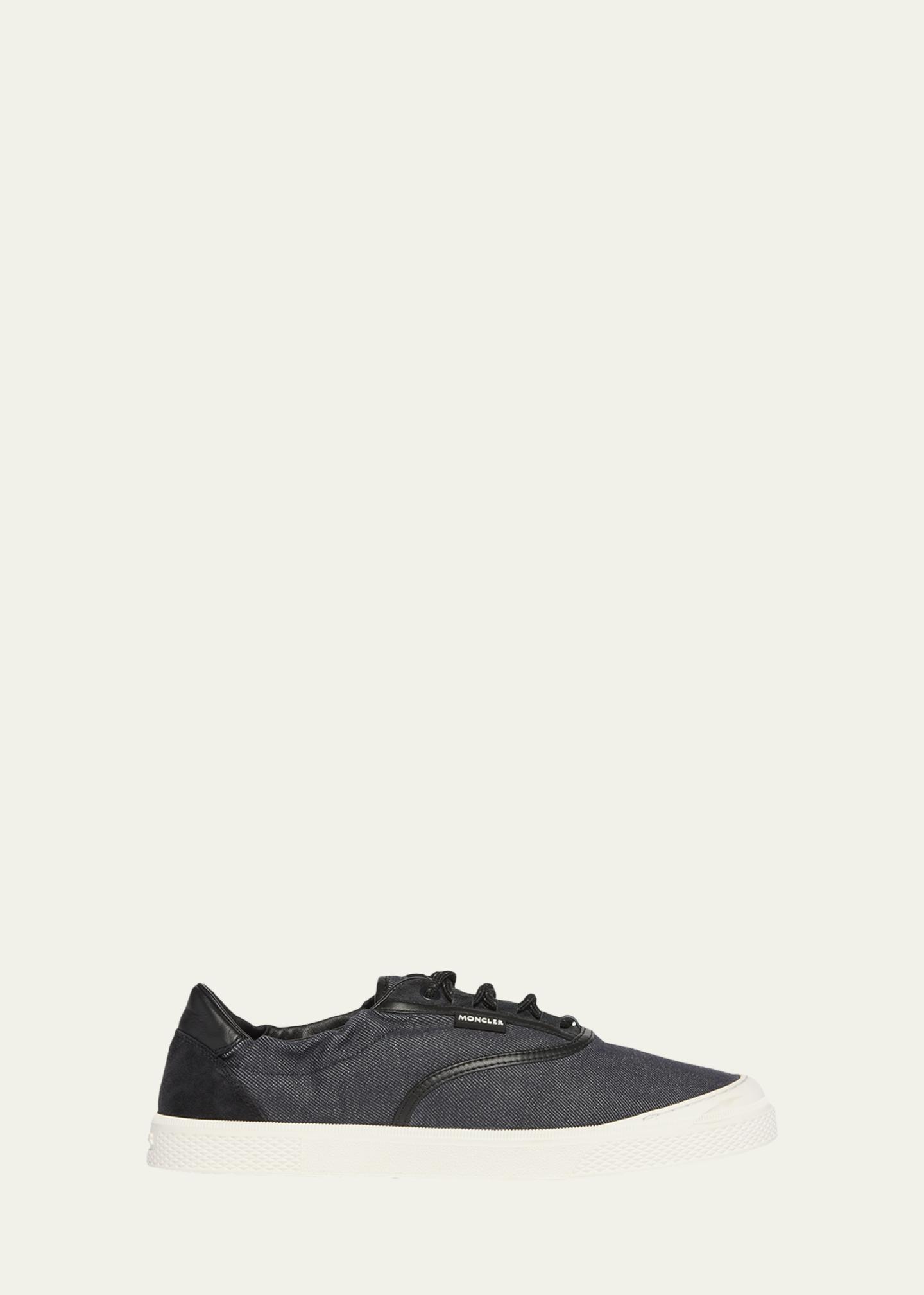 Moncler Men's Vera Leisure Denim Low-Top Sneakers - Bergdorf Goodman
