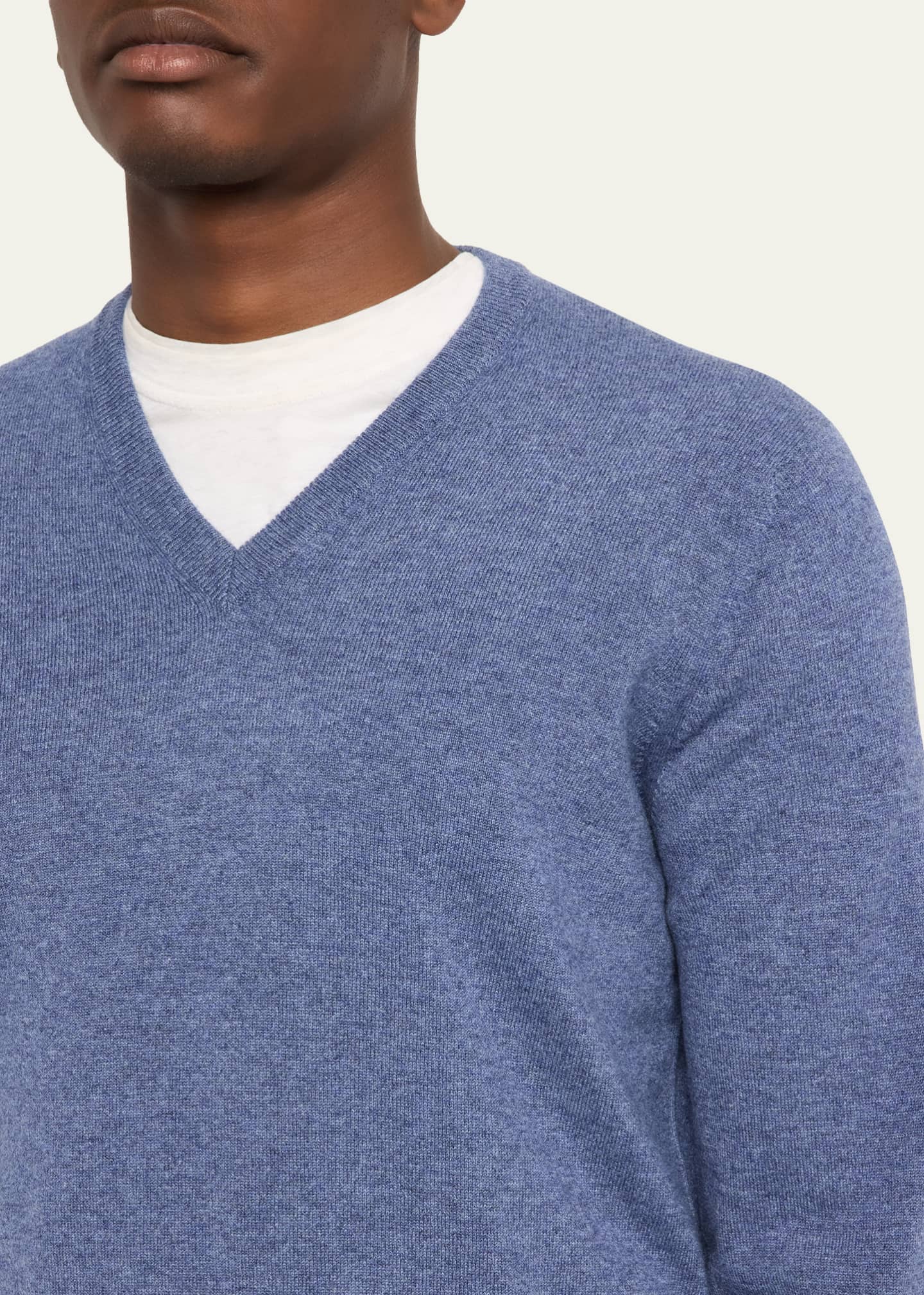 Brunello Cucinelli Men's Cashmere Knit V-Neck Sweater - Bergdorf