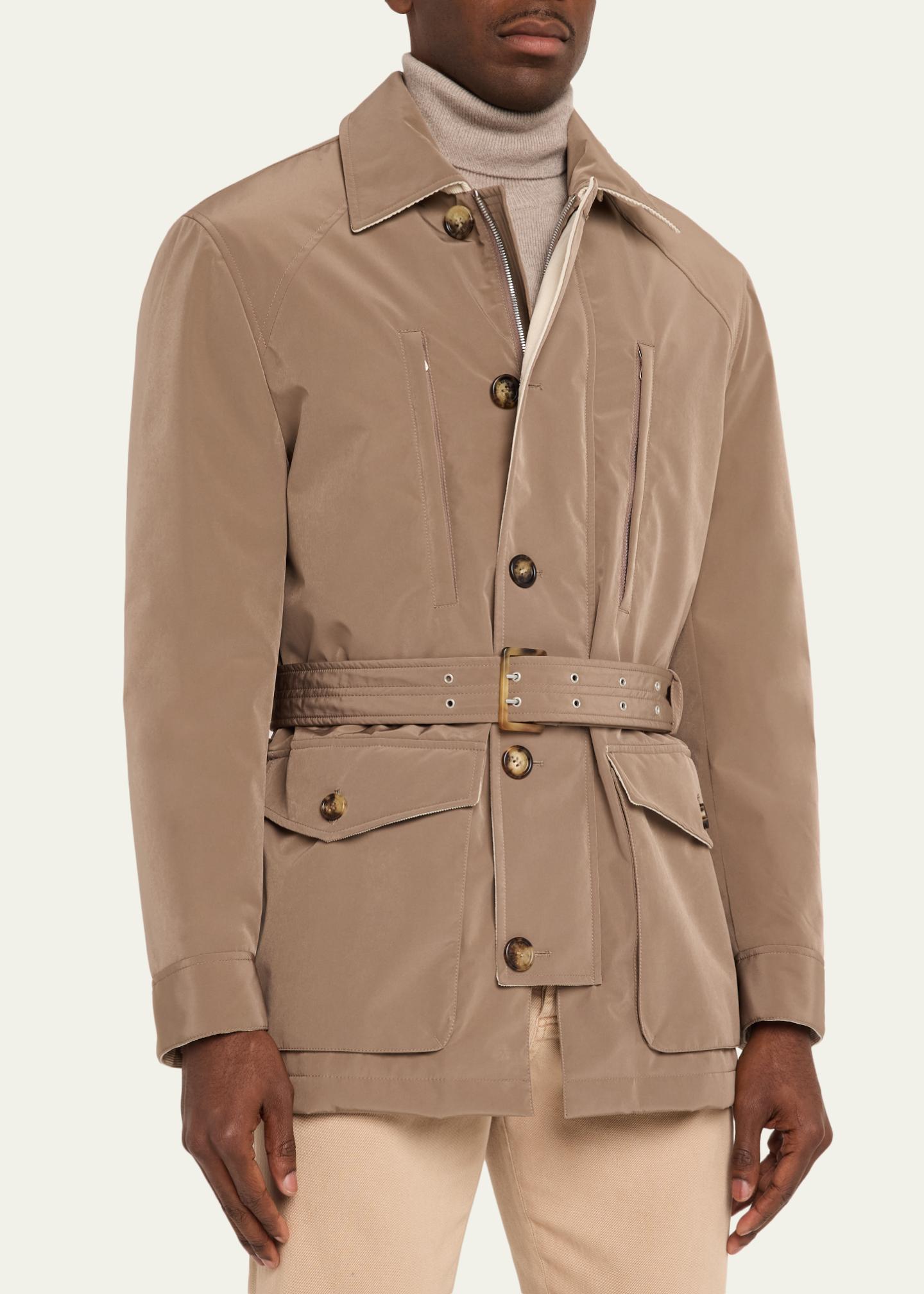 ジャケット・アウター BRUNELLO CUCINELLI / SAFARI JACKET 50 Brunello Cucinelli Men's Water-Resistant Padded Safari Jacket with