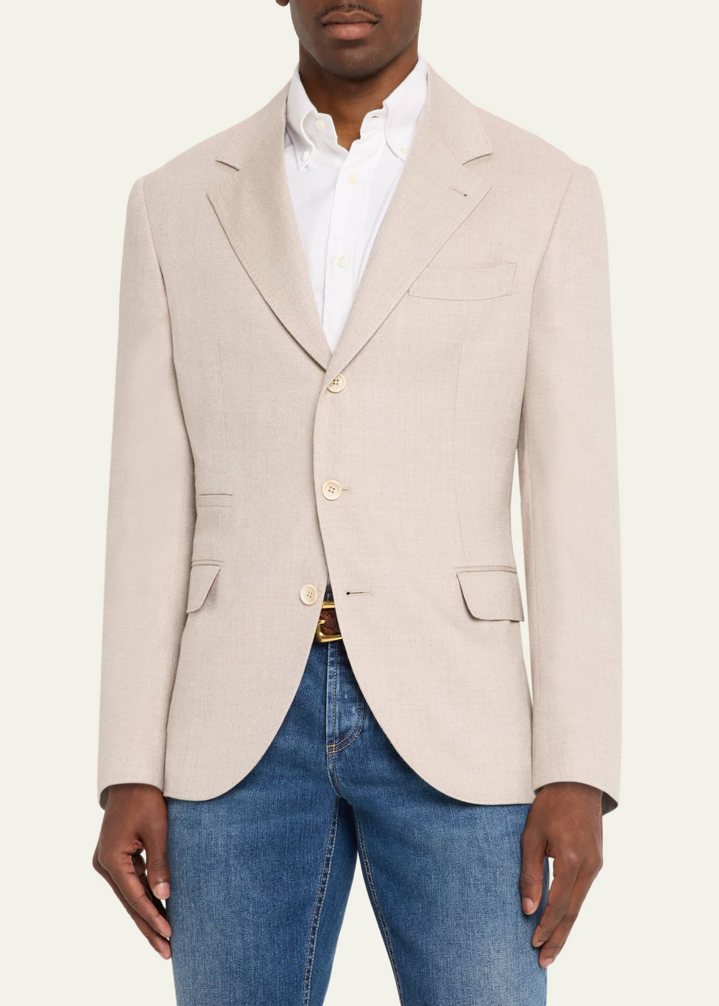 Brunello Cucinelli Linen Suit Jacket - Bergdorf Goodman