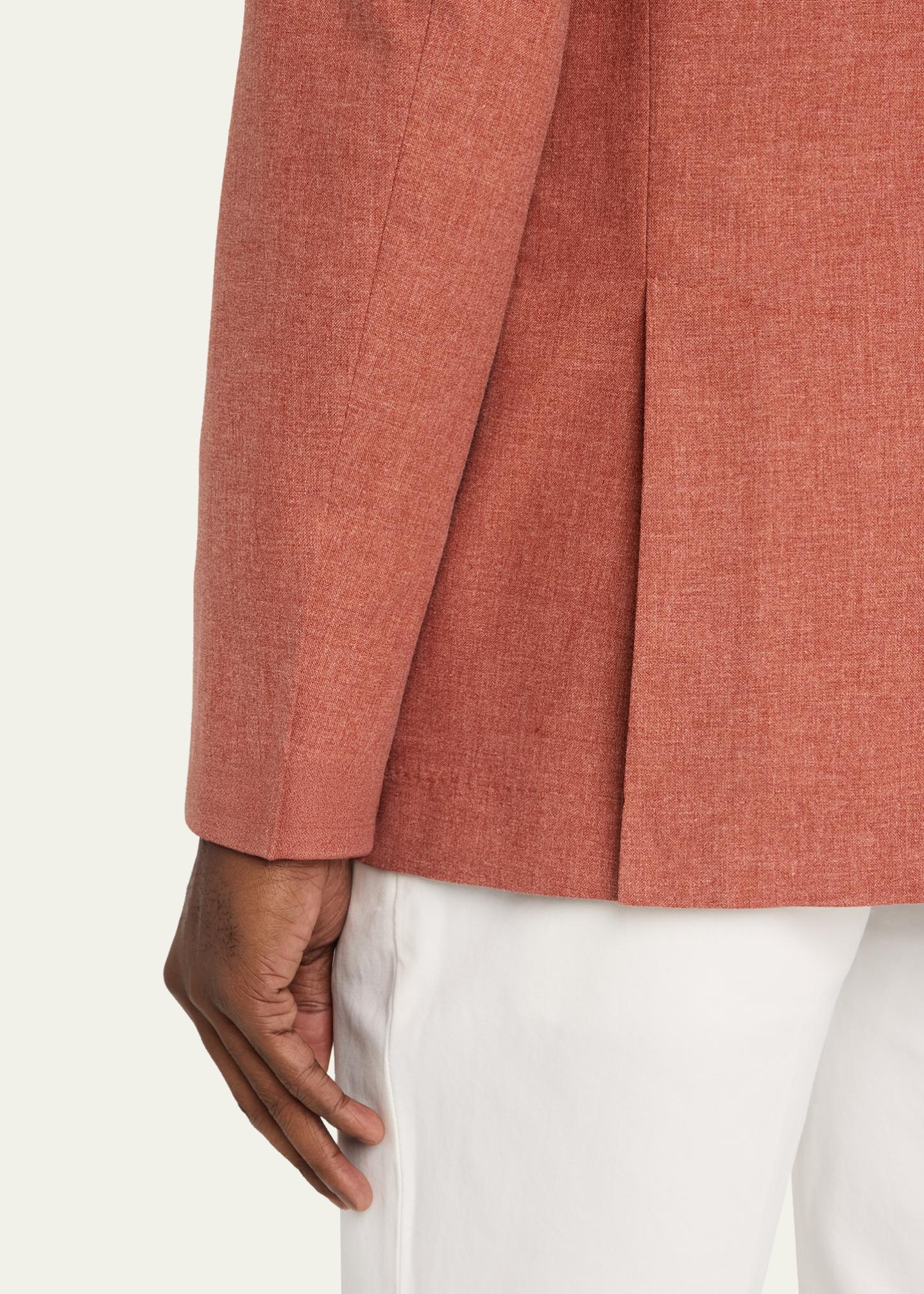 Brunello Cucinelli Men's Wool, Cotton and Silk Two-Button Blazer