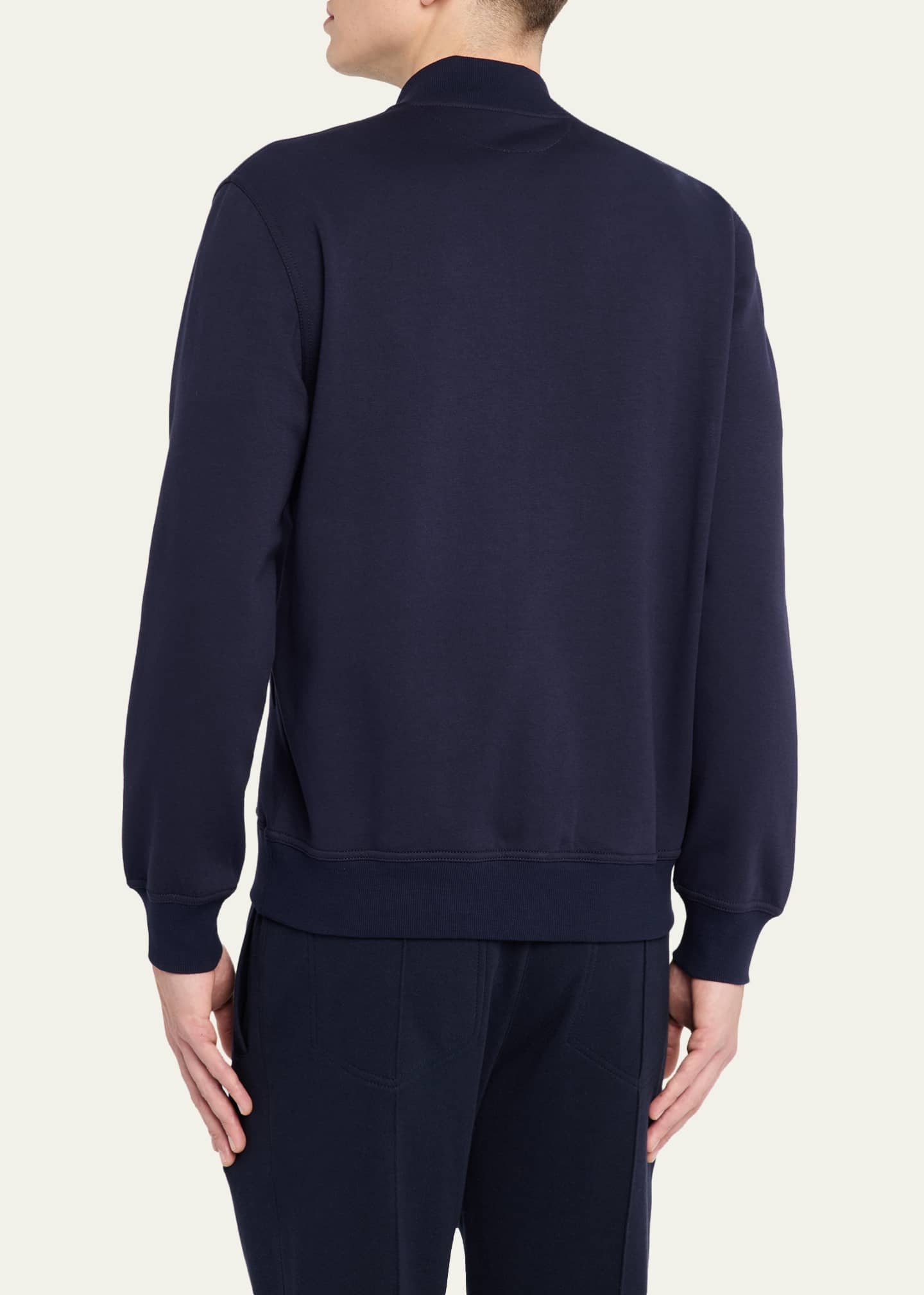 Brunello Cucinelli Men's Cotton Full-Zip Cardigan Sweatshirt
