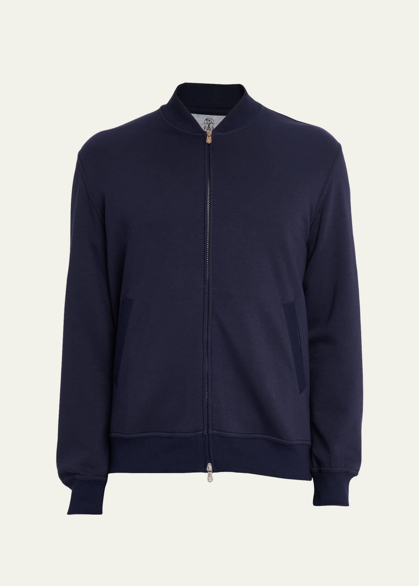 Brunello Cucinelli Men's Cotton Full-Zip Cardigan Sweatshirt