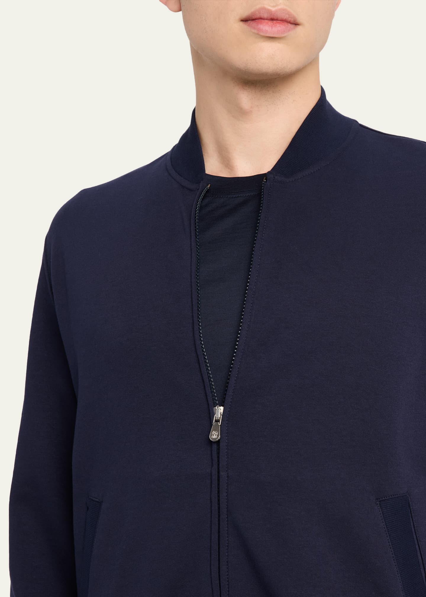 Brunello Cucinelli Men's Cotton Full-Zip Cardigan Sweatshirt