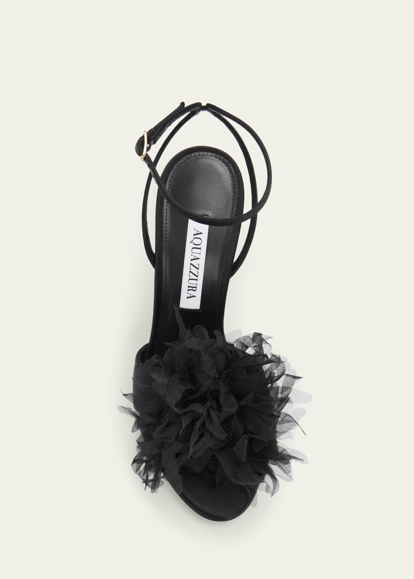 Aquazzura 105mm Poeme Satin Sandals - Bergdorf Goodman