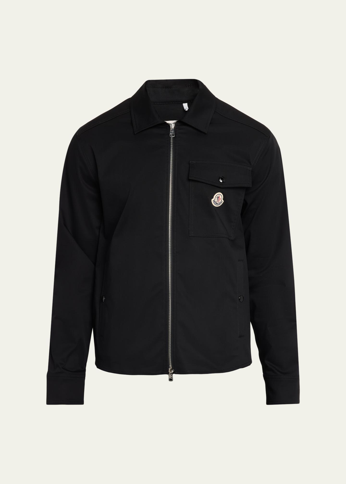 Moncler Men's Cotton-Blend Gabardine Shirt Jacket - Bergdorf Goodman