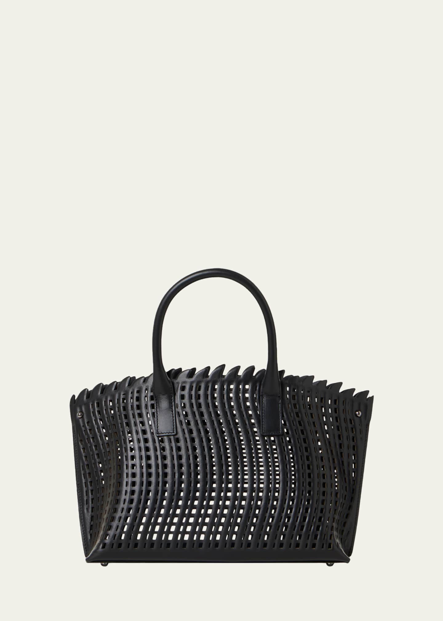 Akris Ai Little Cutout Leather Top-Handle Bag - Bergdorf Goodman