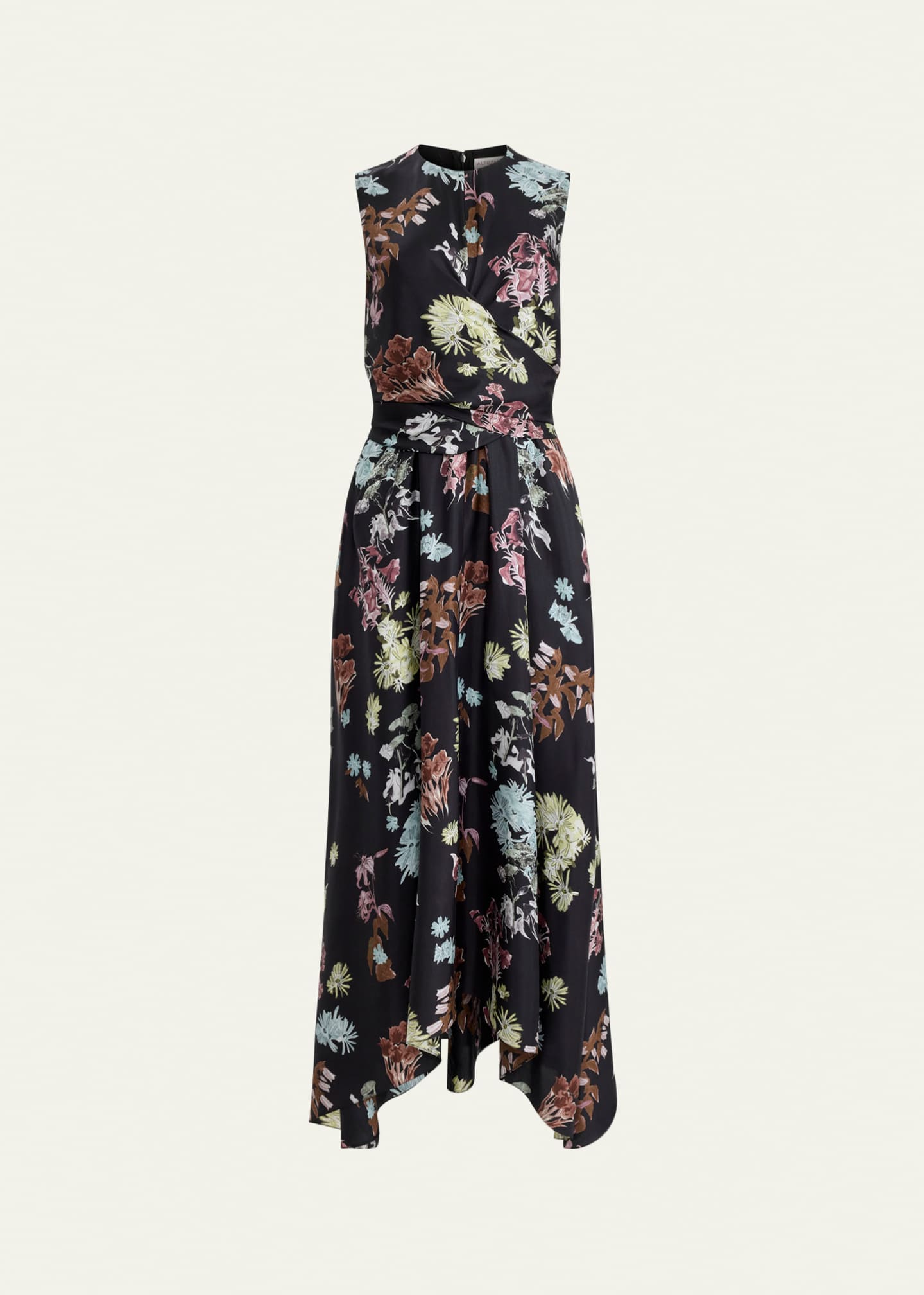 blue maxi flowy dress Azure Flowy Chiffon Front Twist Maxi Dress