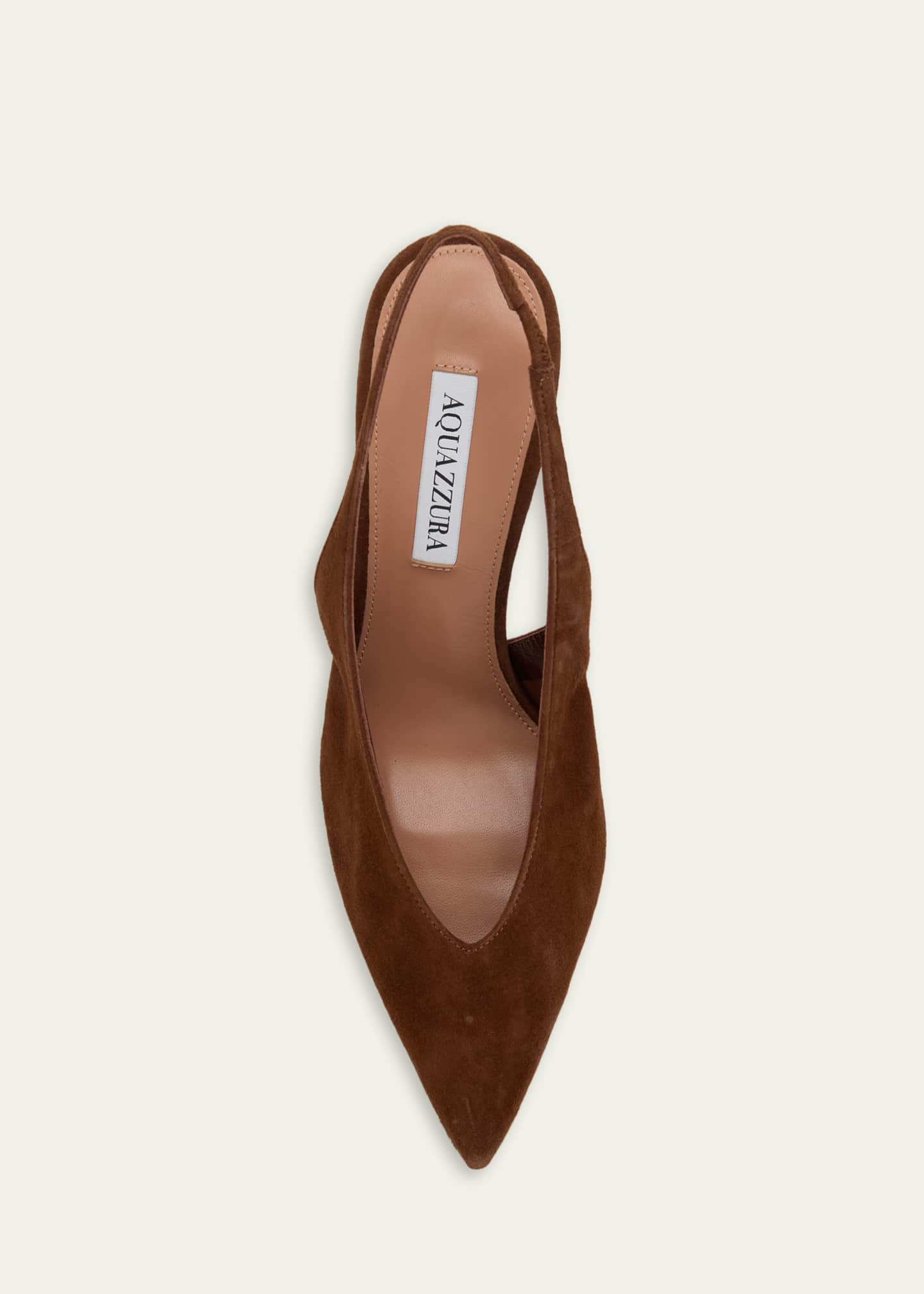 Aquazzura 85mm Voltaire Suede Slingback Pumps - Bergdorf Goodman