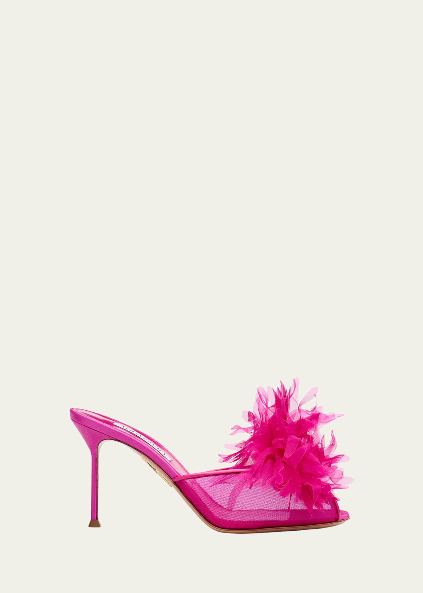 Aquazzura 85mm Poeme Mule Pumps - Bergdorf Goodman