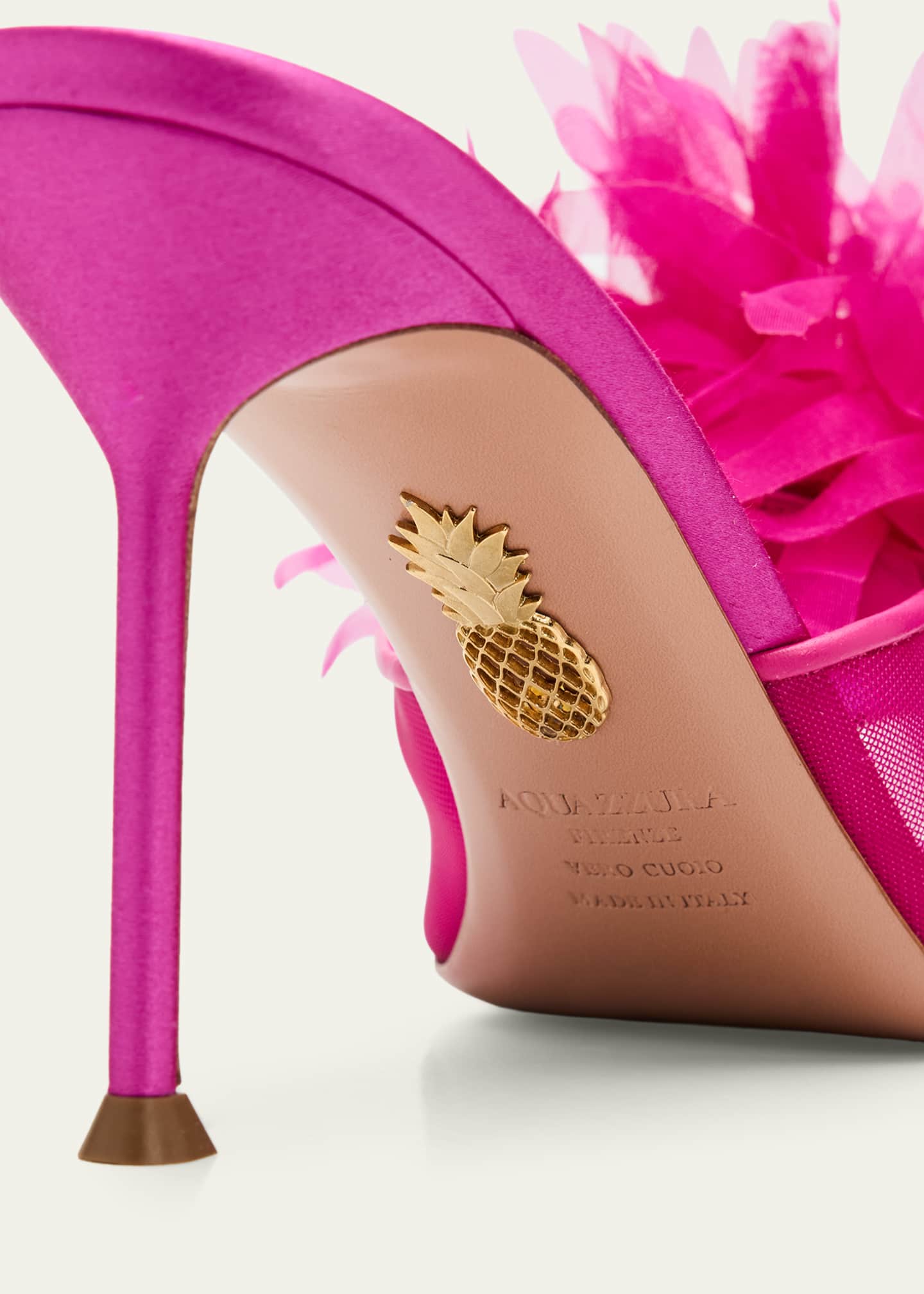 Aquazzura 85mm Poeme Mule Pumps - Bergdorf Goodman