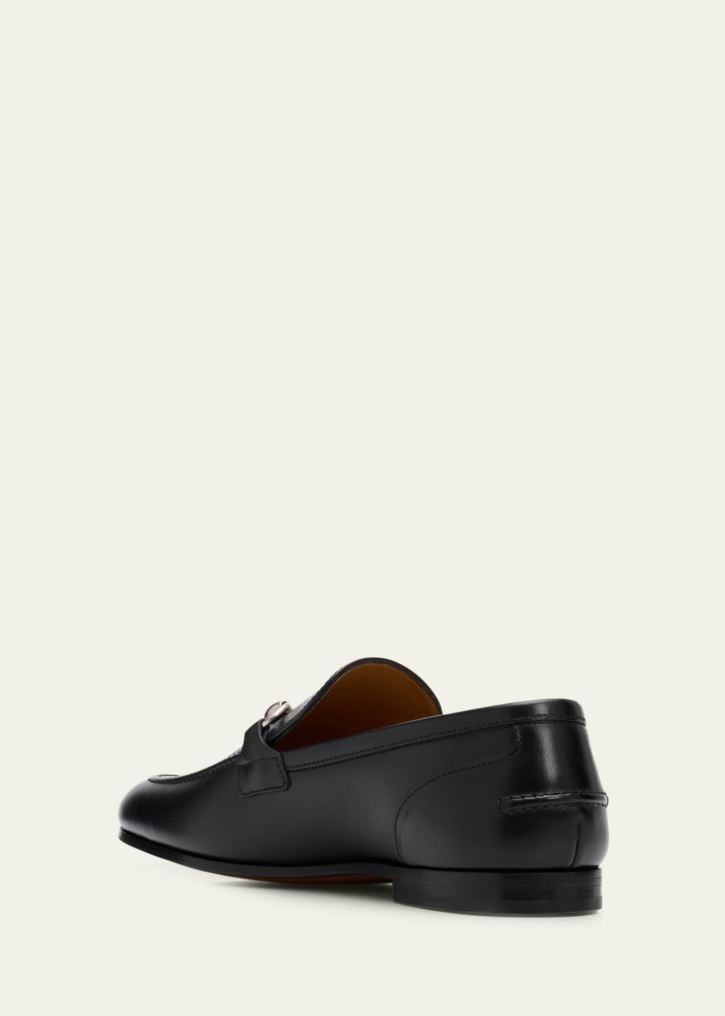 Gucci Men's Jordaan Moccasin Leather Bit Loafers - Bergdorf Goodman