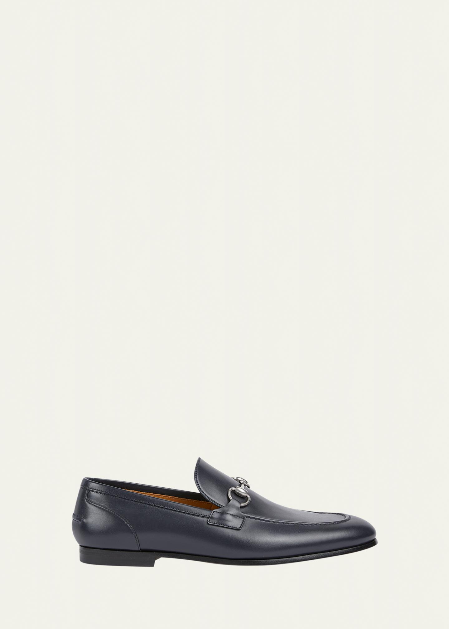 GUCCI ローファー 41 1/2E Gucci Men's Jordaan Moccasin Leather Bit Loafers - Bergdorf Goodman