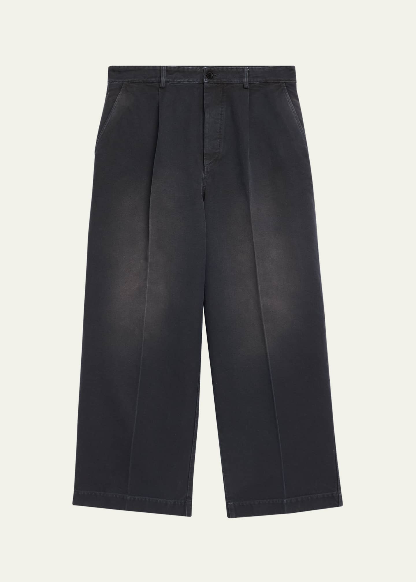 【サーファー】MARNI ダークデニム ストレートパンツ Marni Men's Faded Denim Wide-Leg Pants - Bergdorf Goodman