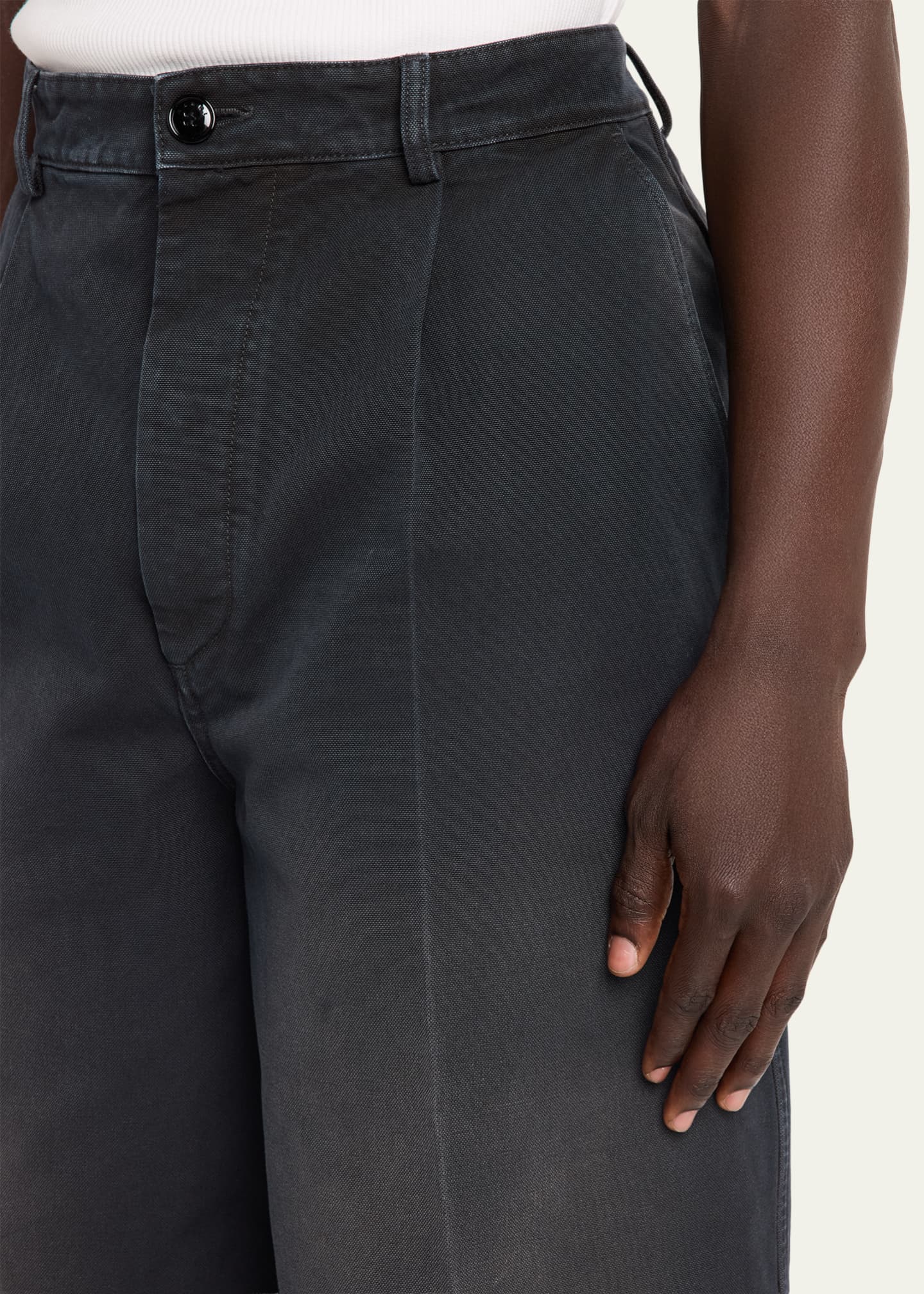 Marni Men's Faded Denim Wide-Leg Pants - Bergdorf Goodman