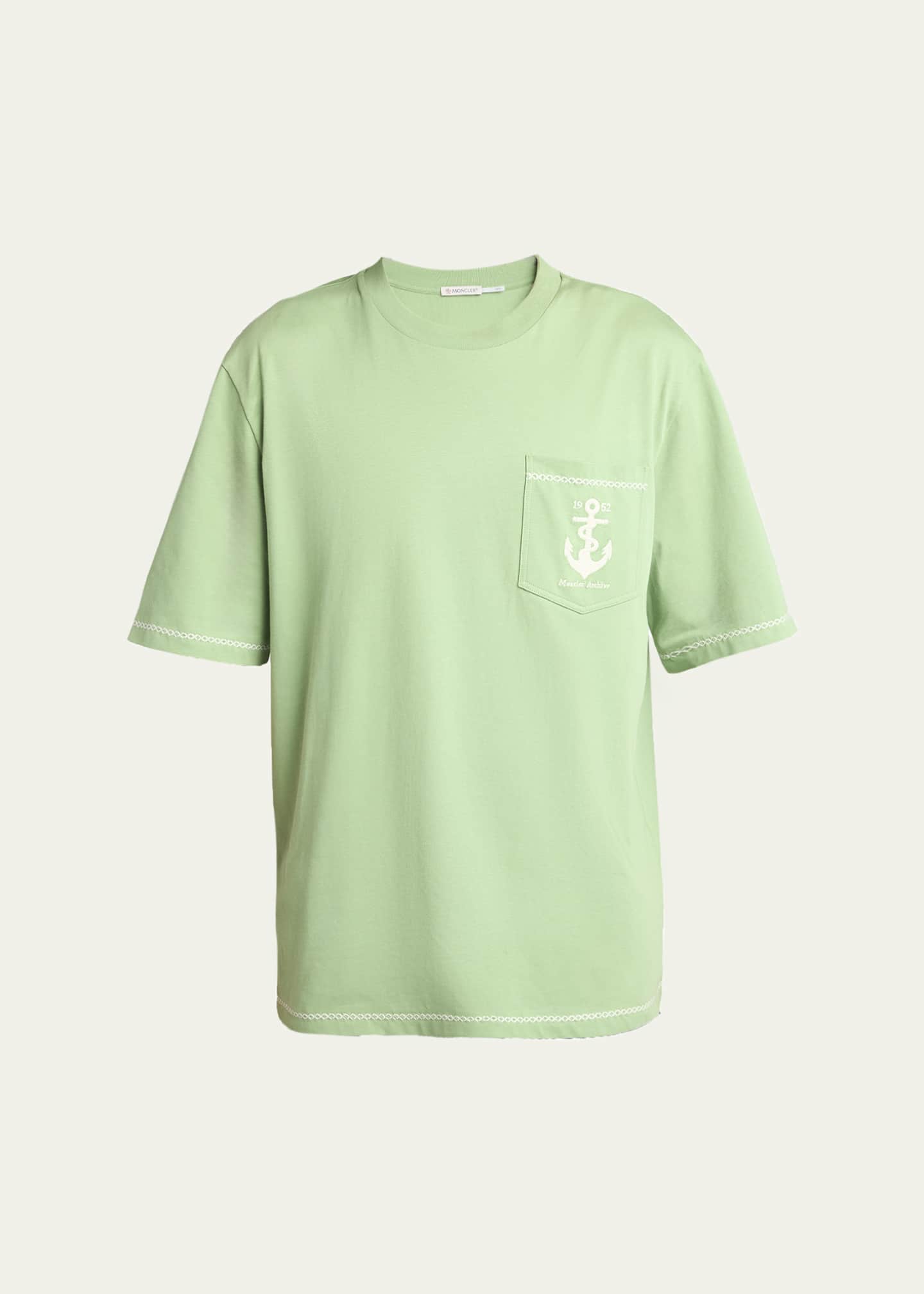 Moncler Men's Anchor Cotton Pocket T-Shirt - Bergdorf Goodman