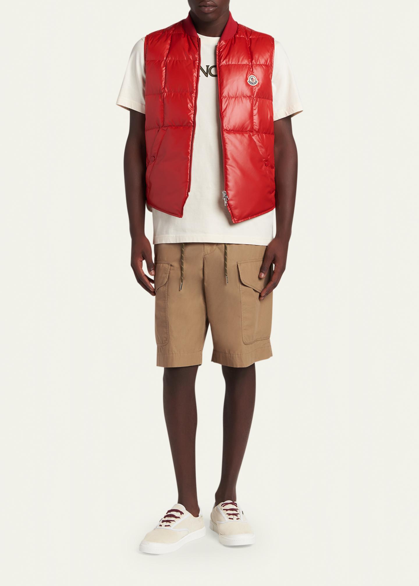 Moncler Men's Matte Polyester Quilted Vest - Bergdorf Goodman
