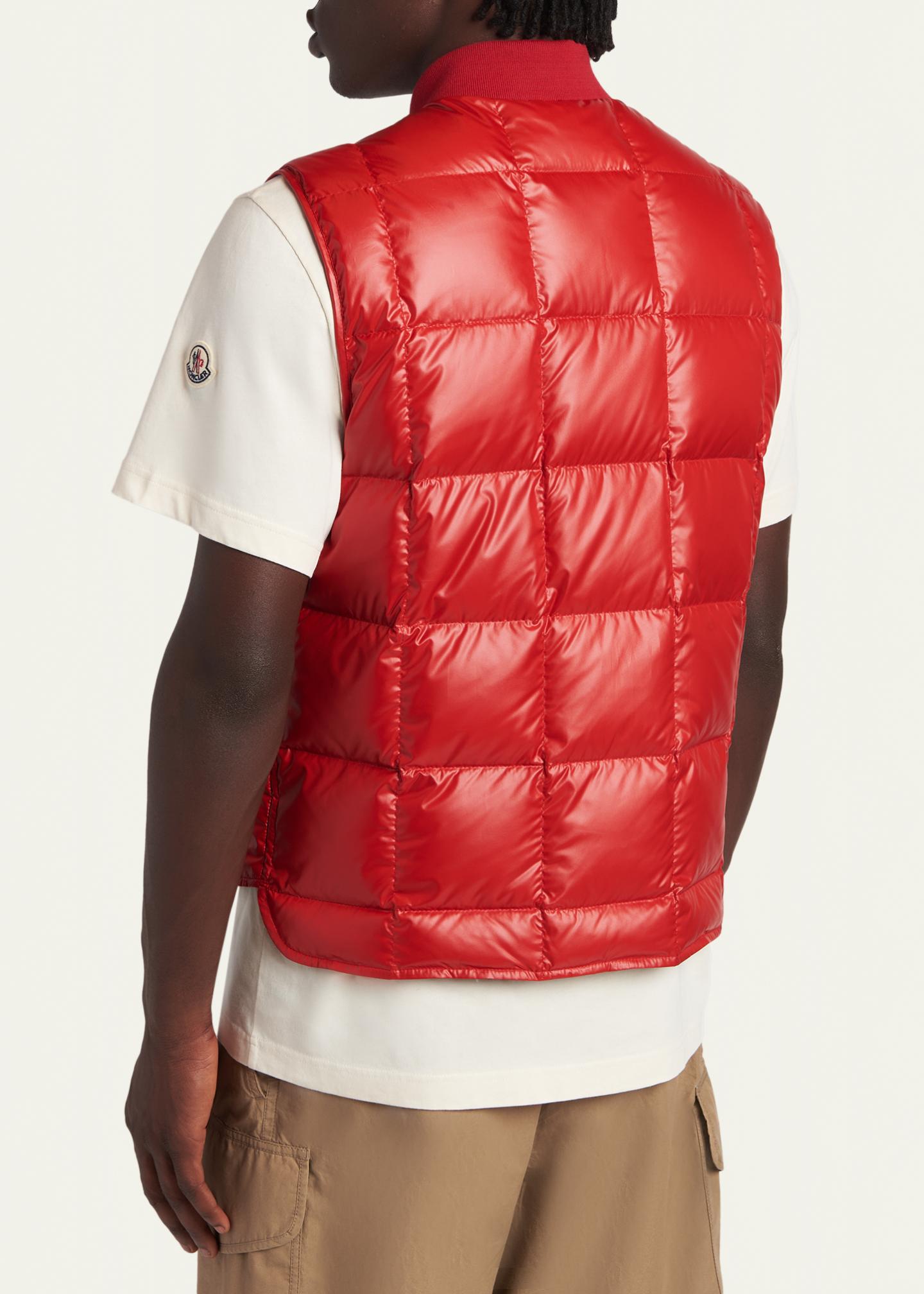 Moncler Men's Matte Polyester Quilted Vest - Bergdorf Goodman