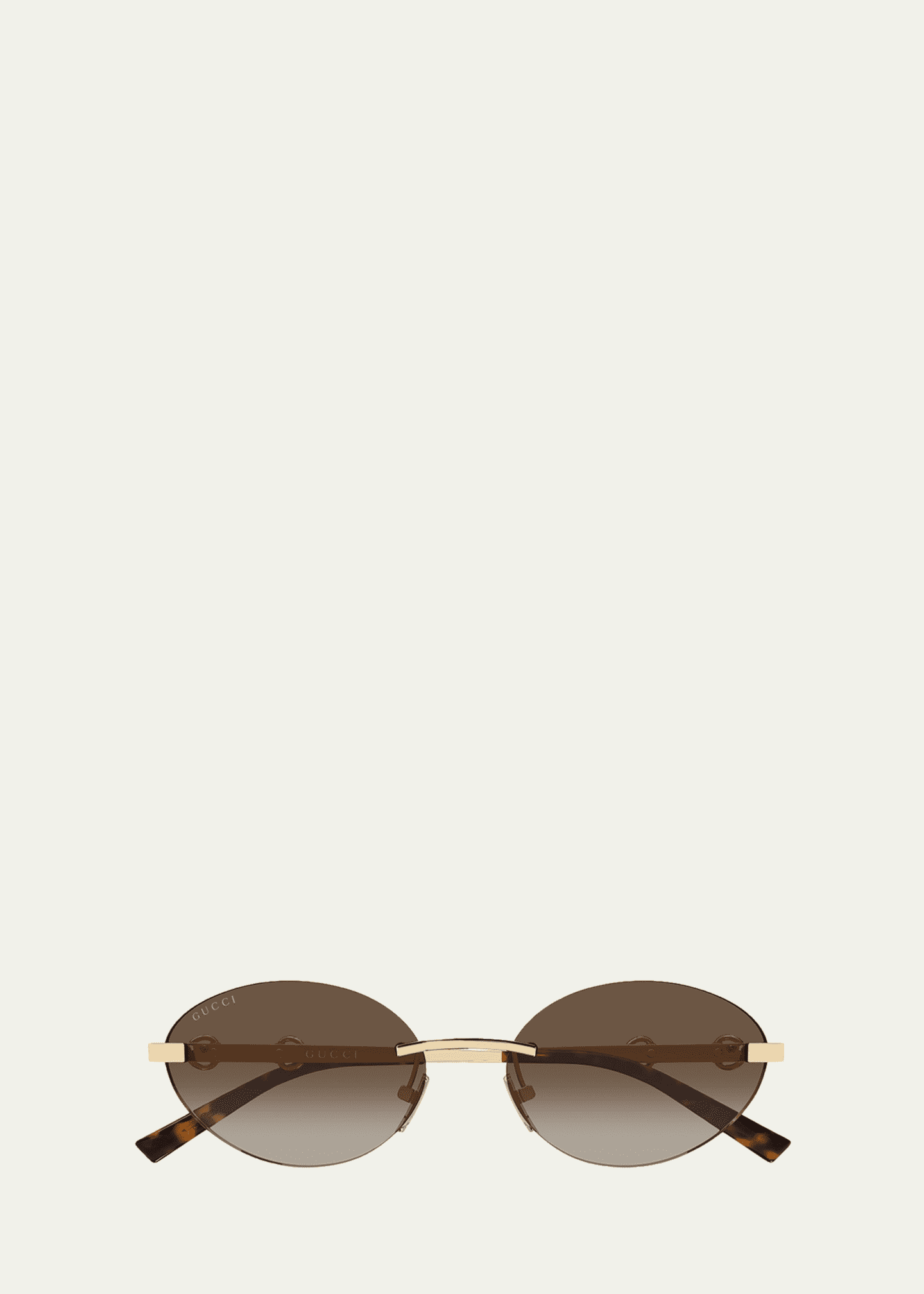 Gucci 58mm Metal & Acetate Oval Sunglasses - Bergdorf Goodman