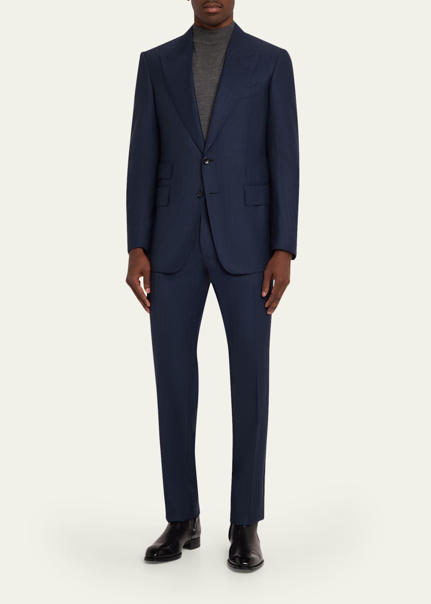 TOM FORD Men's Shelton Herringbone Stripe Suit - Bergdorf Goodman