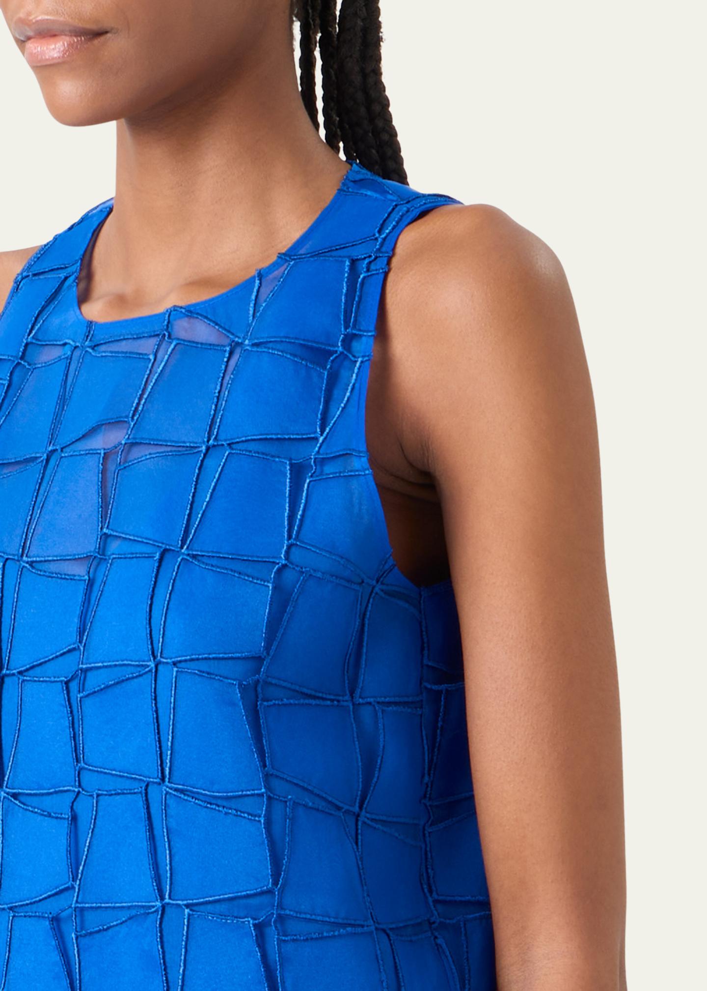 Akris Embroidered Organza Sleeveless Blouse - Bergdorf Goodman