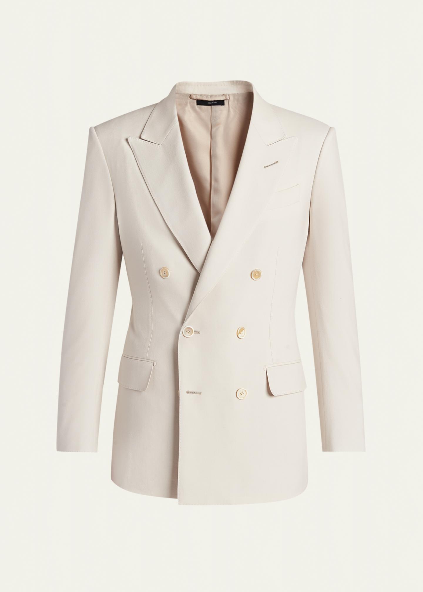 TOM FORD Men's Wool, Cashmere and Silk Double-Breasted Sport Coat