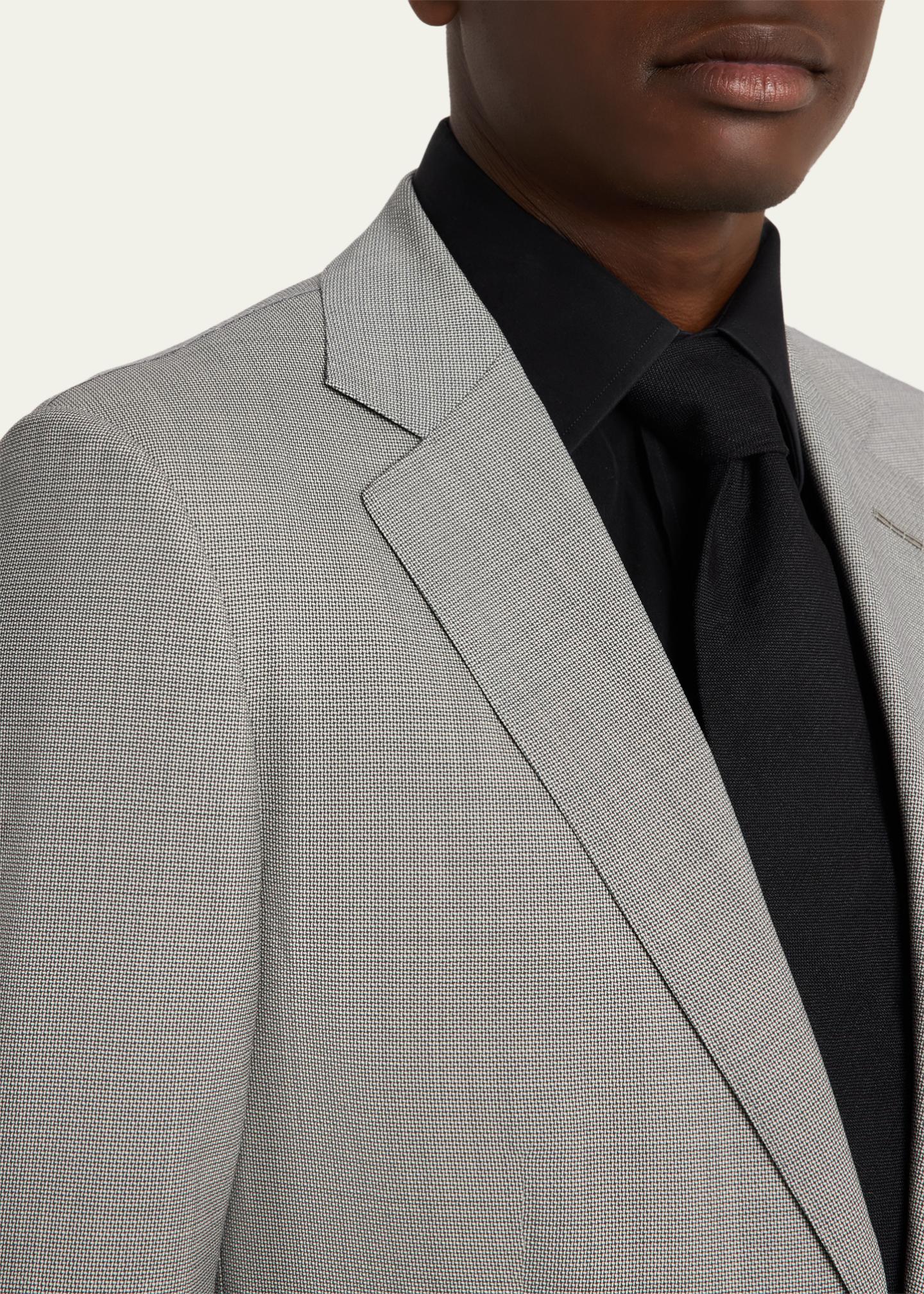 TOM FORD Men's Wool Basketweave Notch-Lapel Two-Piece Suit