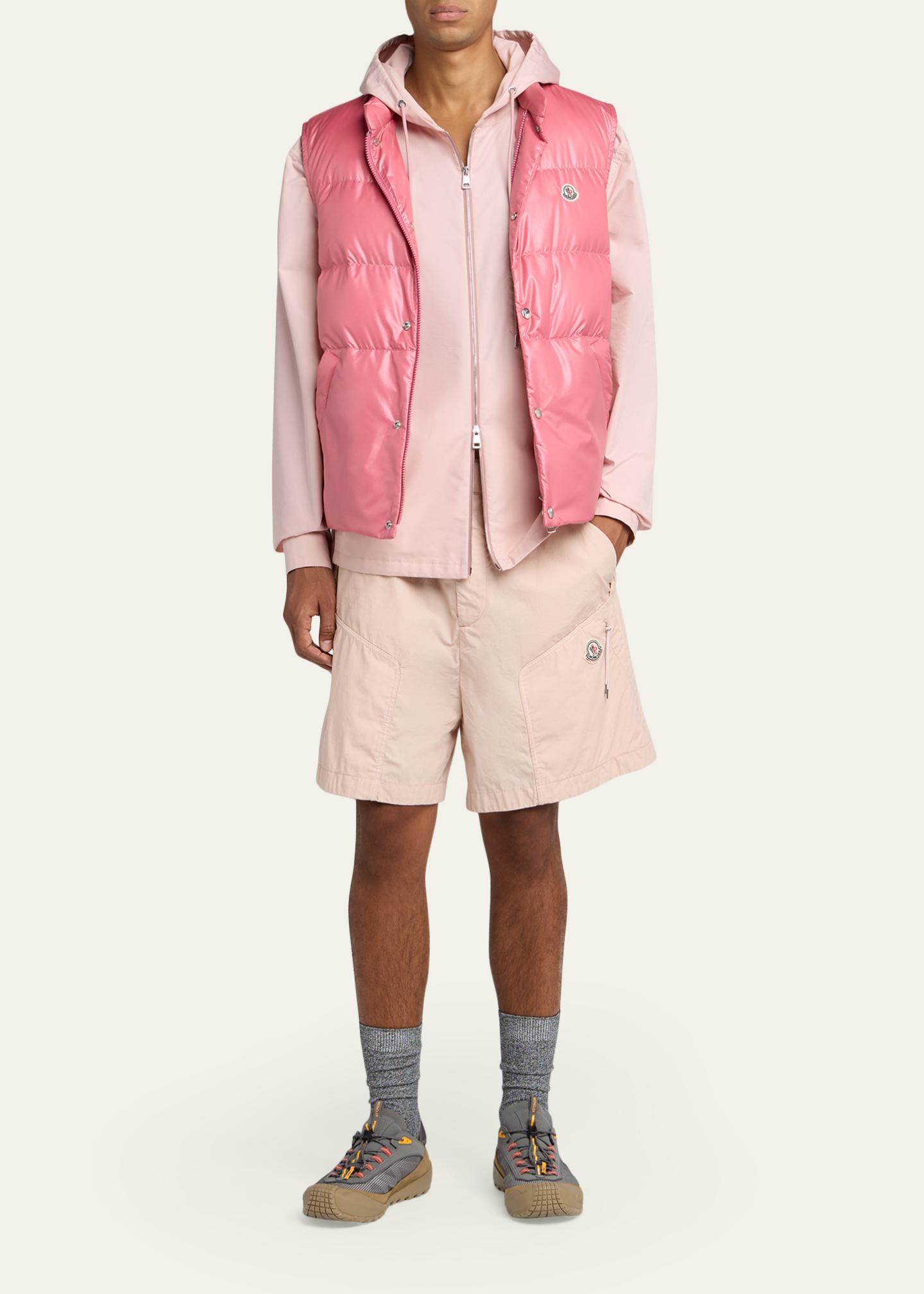 MONCLER パイル地 ジップアップパーカー ピンク MONCLER パイル地