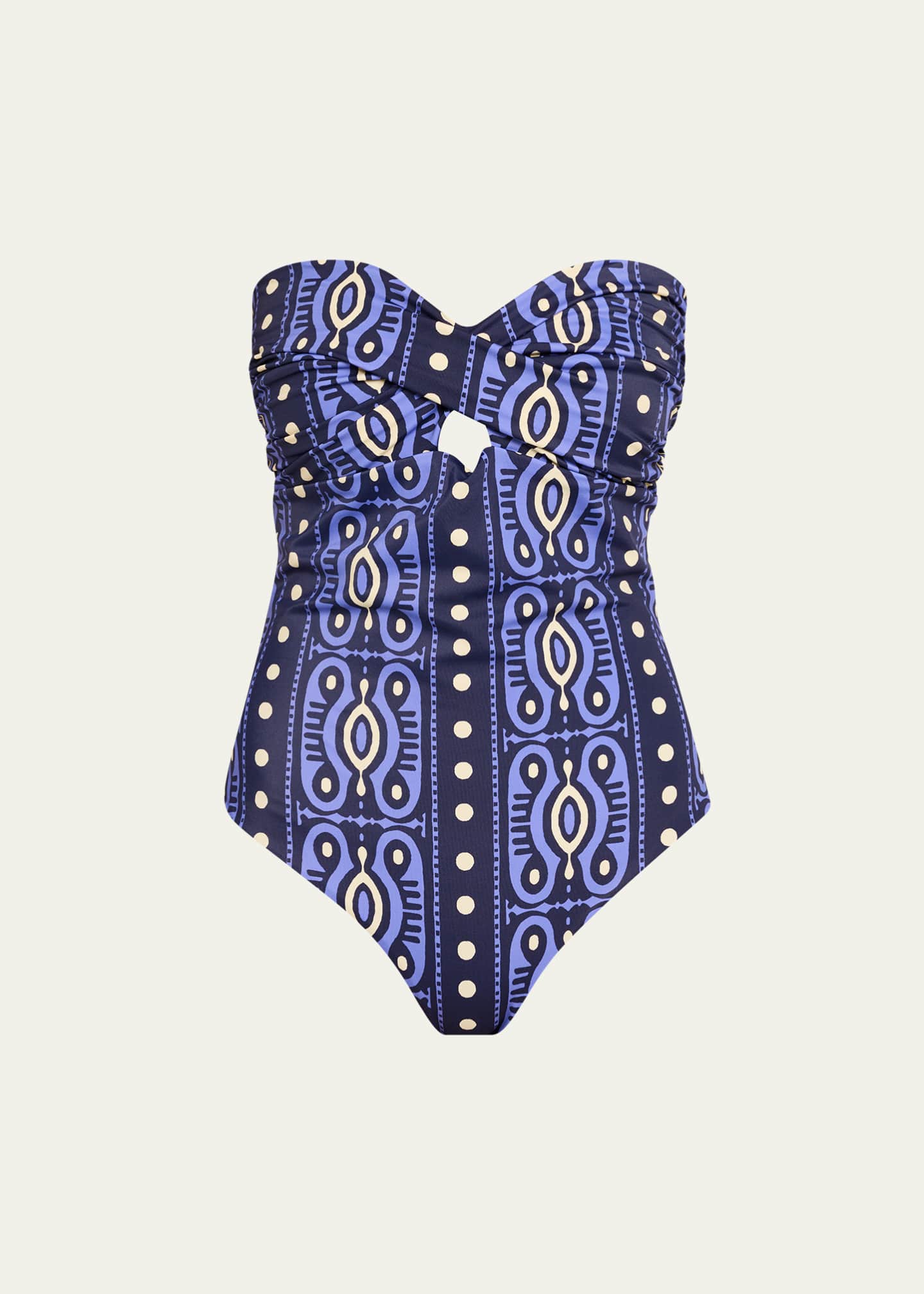 Johanna Ortiz Tribal Lastly Strapless One-Piece Swimsuit